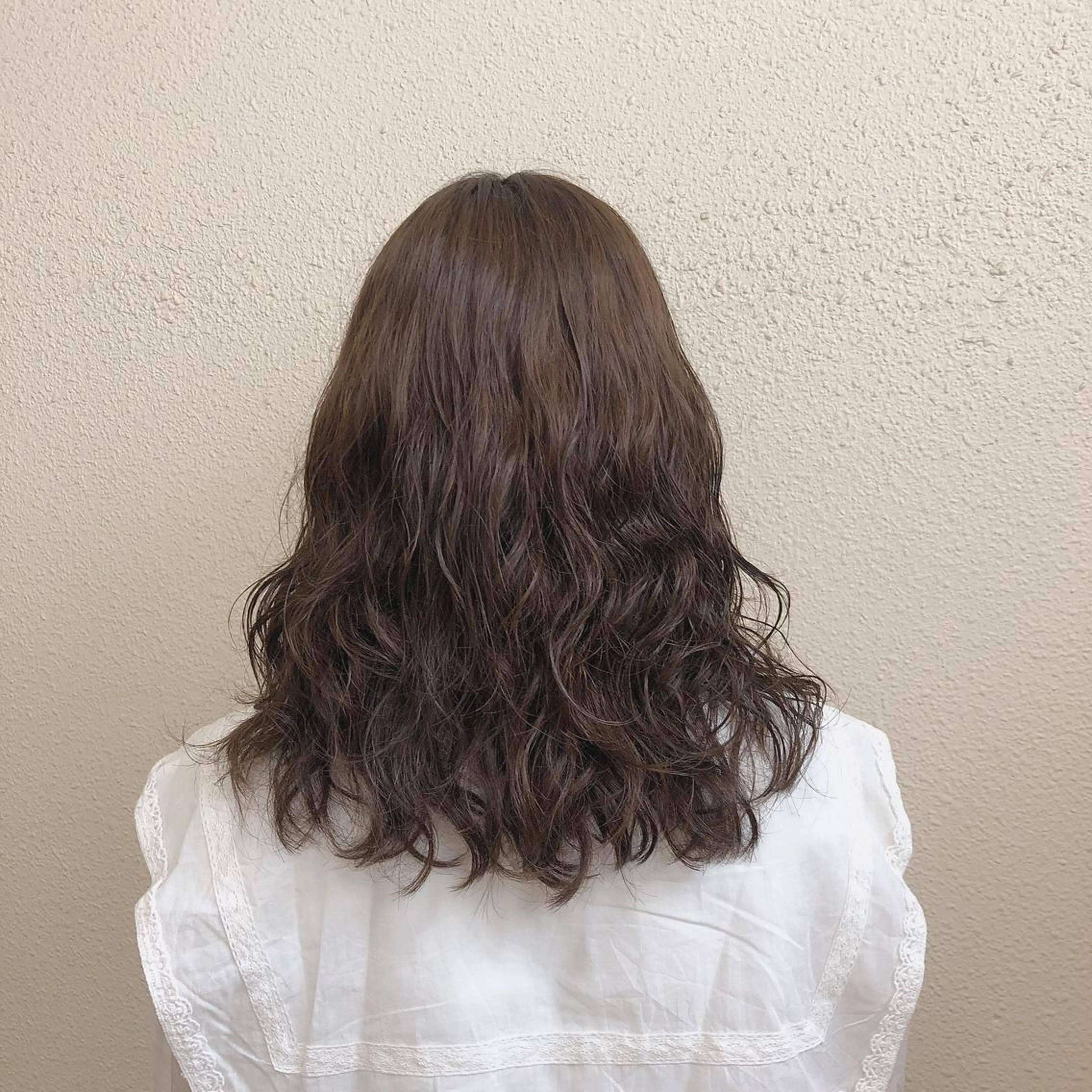 ロング パーマ 梅田美容室 山崎海波のヘアスタイル