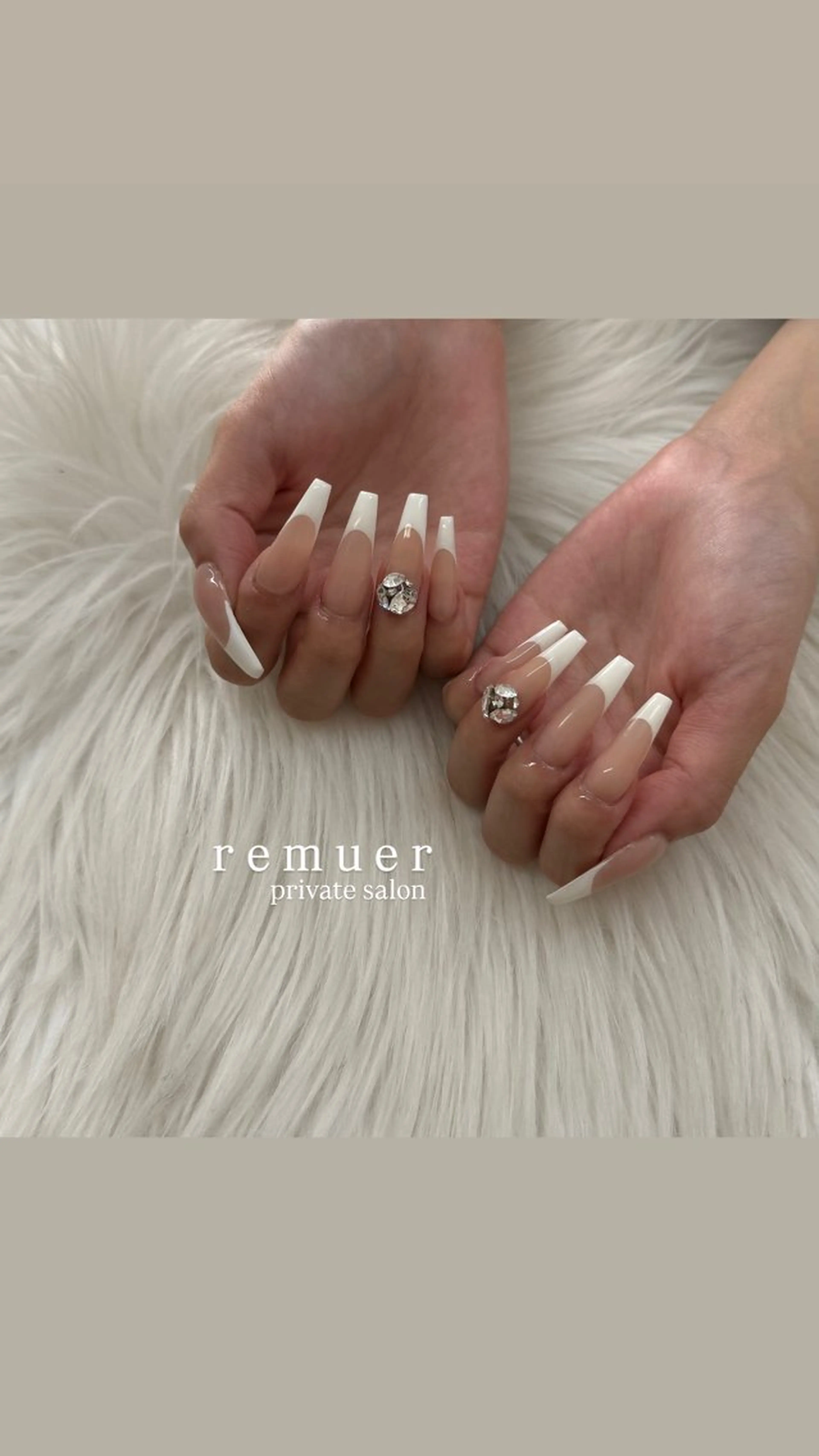 【hand nail】フレンチ / off込みの写真