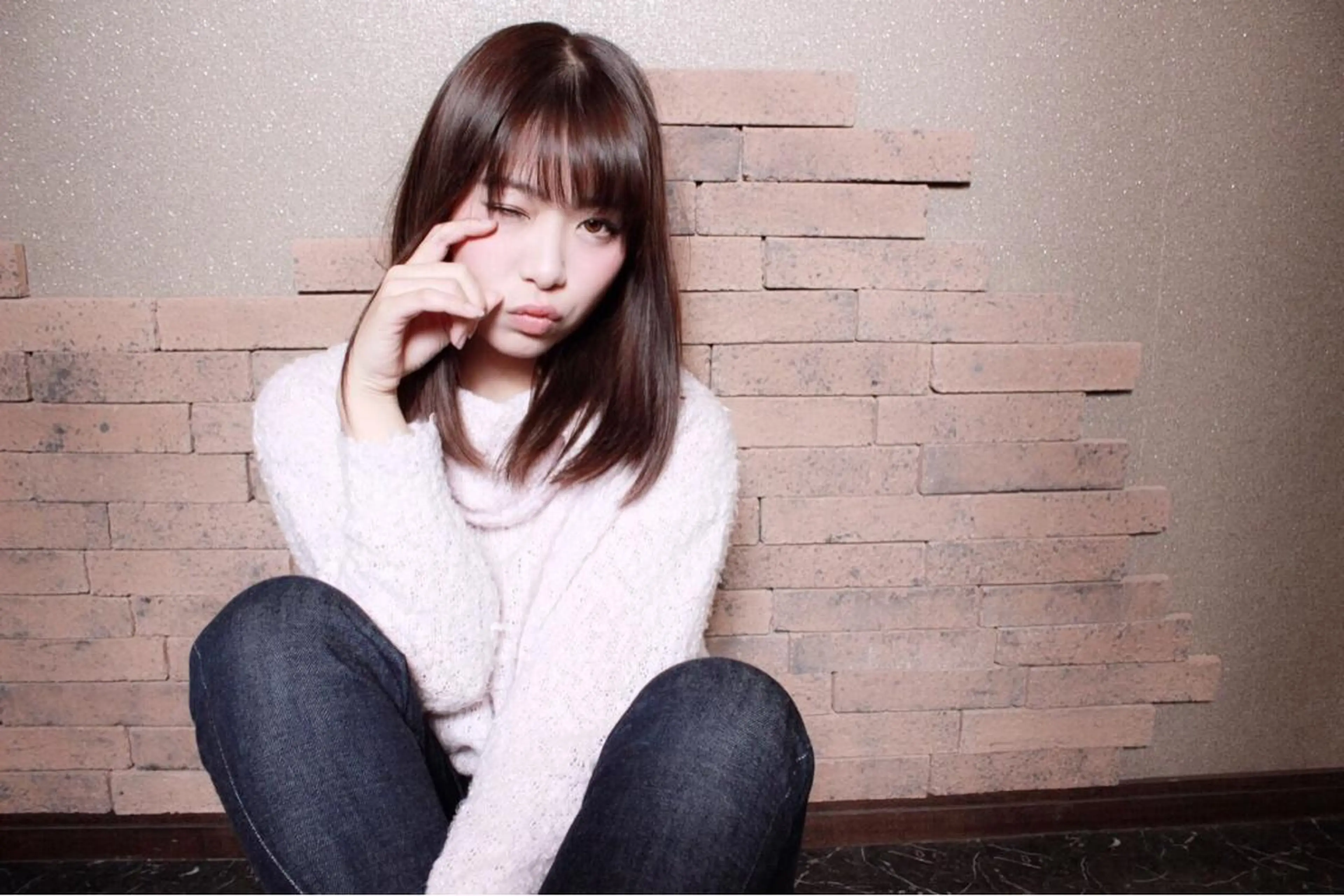 ミディアム カラー BiBi所属・齋藤 彬のヘアスタイル