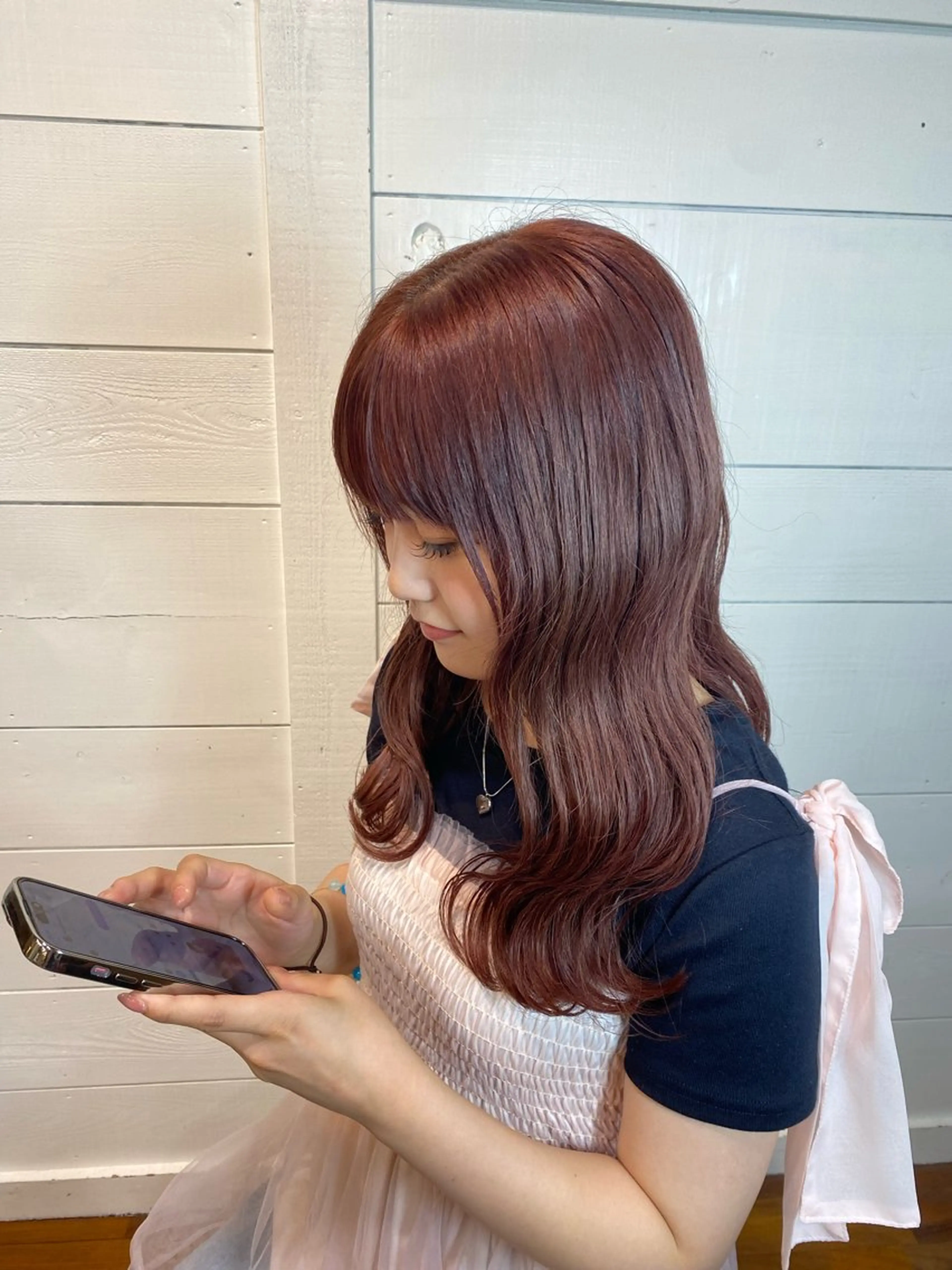 カラー 平塚 遥菜のヘアスタイル