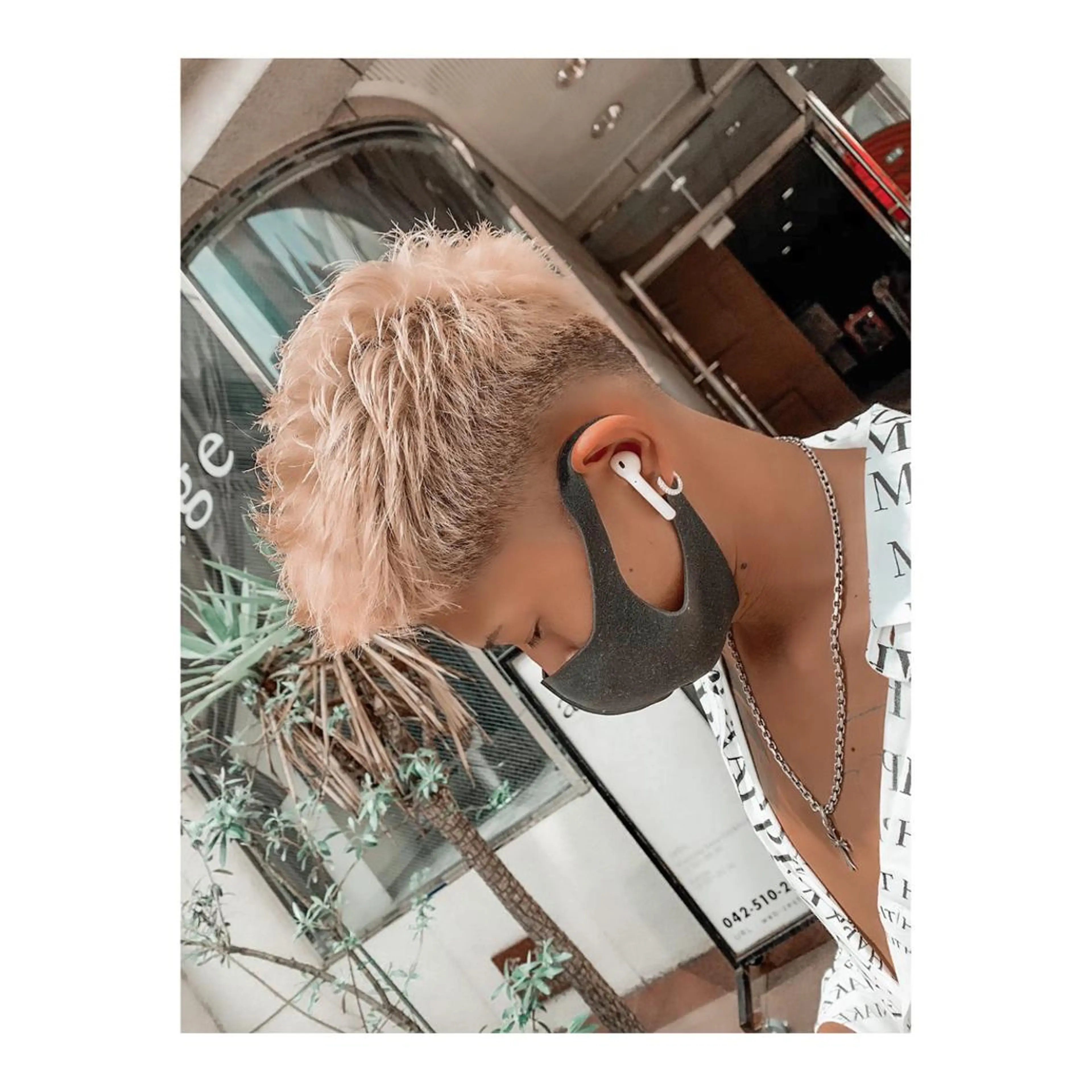 ショート カラー ヘアアレンジ メンズ ange☞ soutaのヘアスタイル