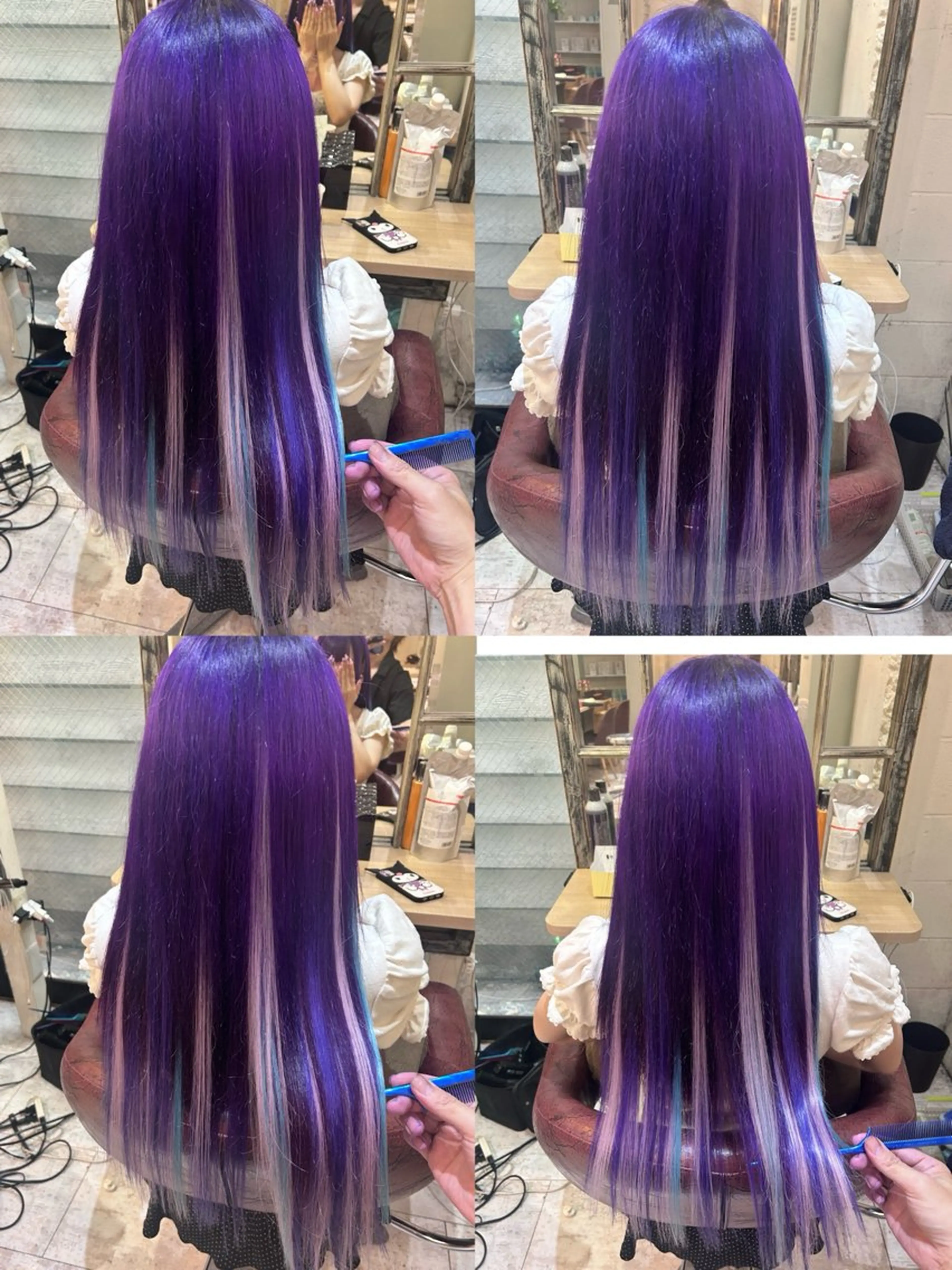 ロング カラー 6Dエクステ 鳥谷ミナトのヘアスタイル