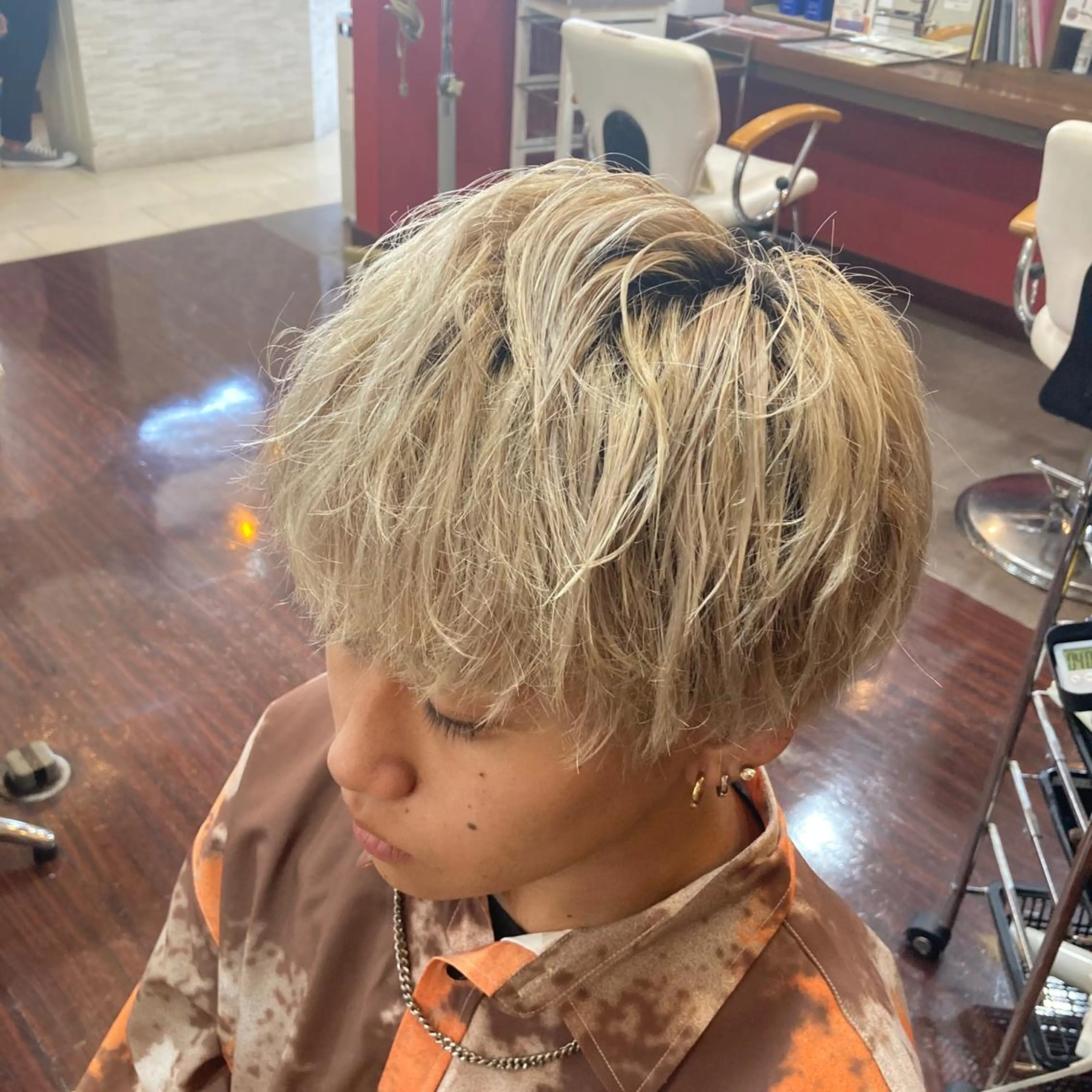 パーマ メンズ Well‘s黒木🌿 レイヤー💎寒色のヘアスタイル