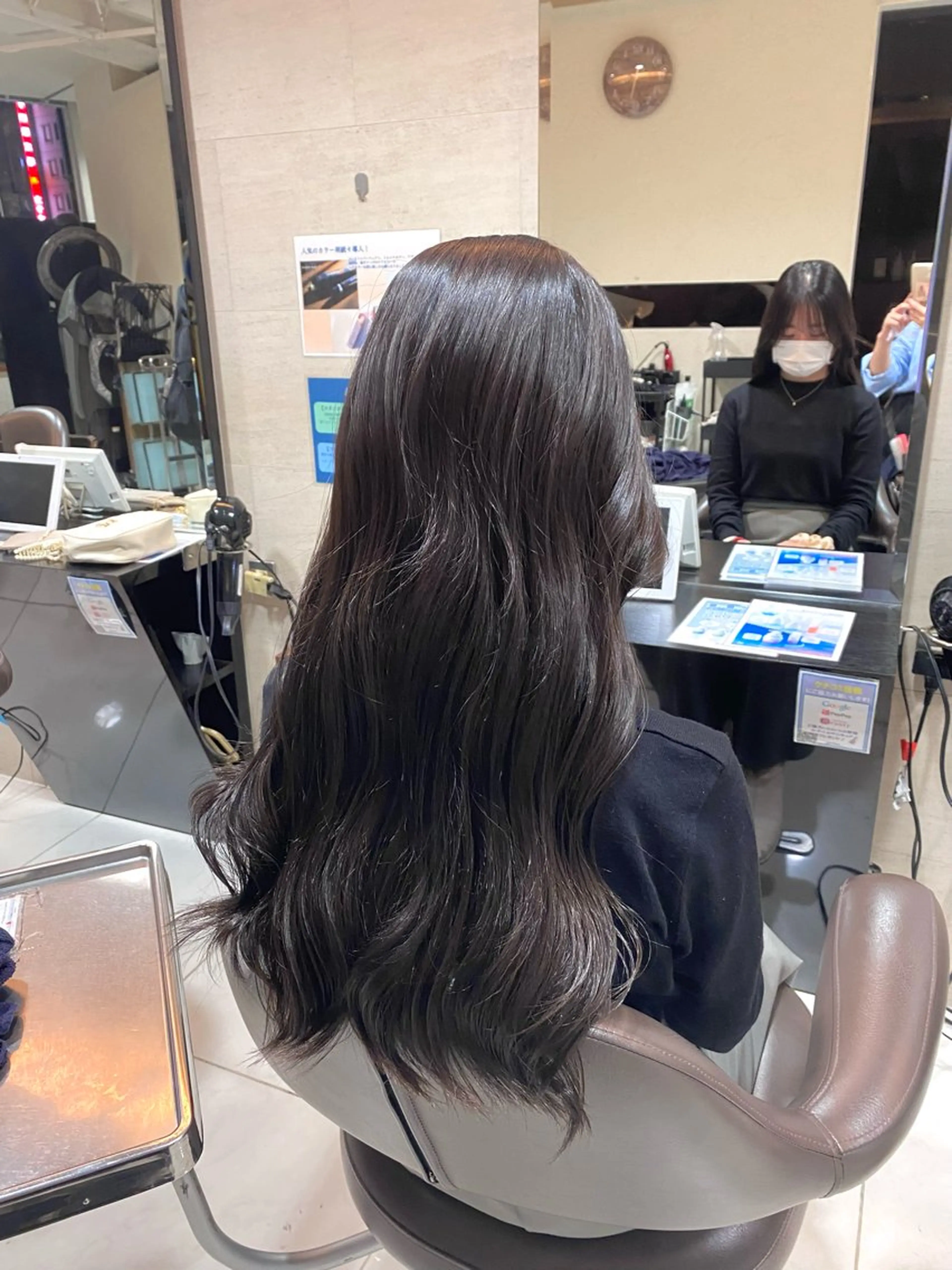 ロング カラー 透明感カラー ヘアセット 🍑メンズカット 透明感カラーもえ🍑のヘアスタイル
