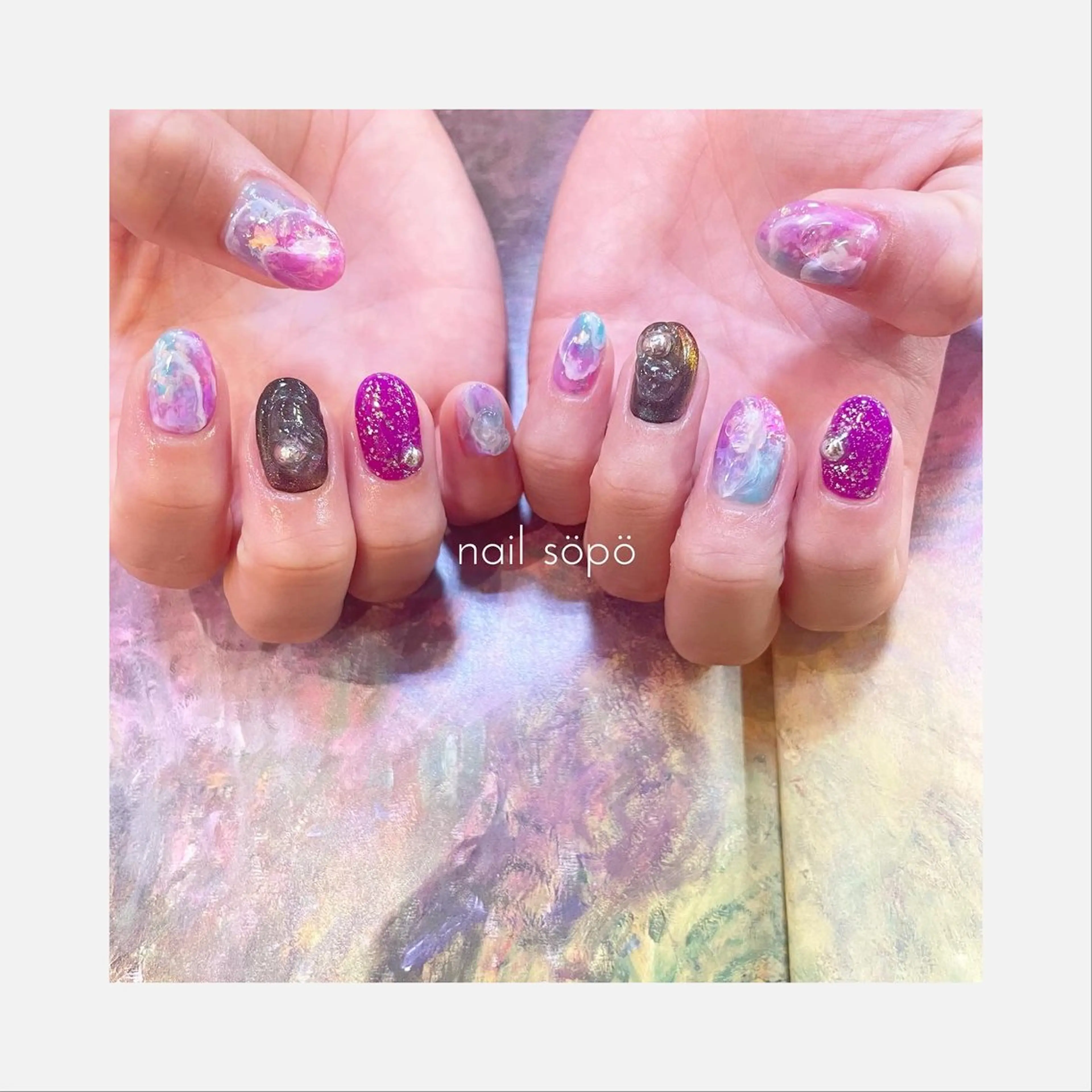 ネイル 自由が丘✳︎奥沢 nail söpöのネイルデザイン