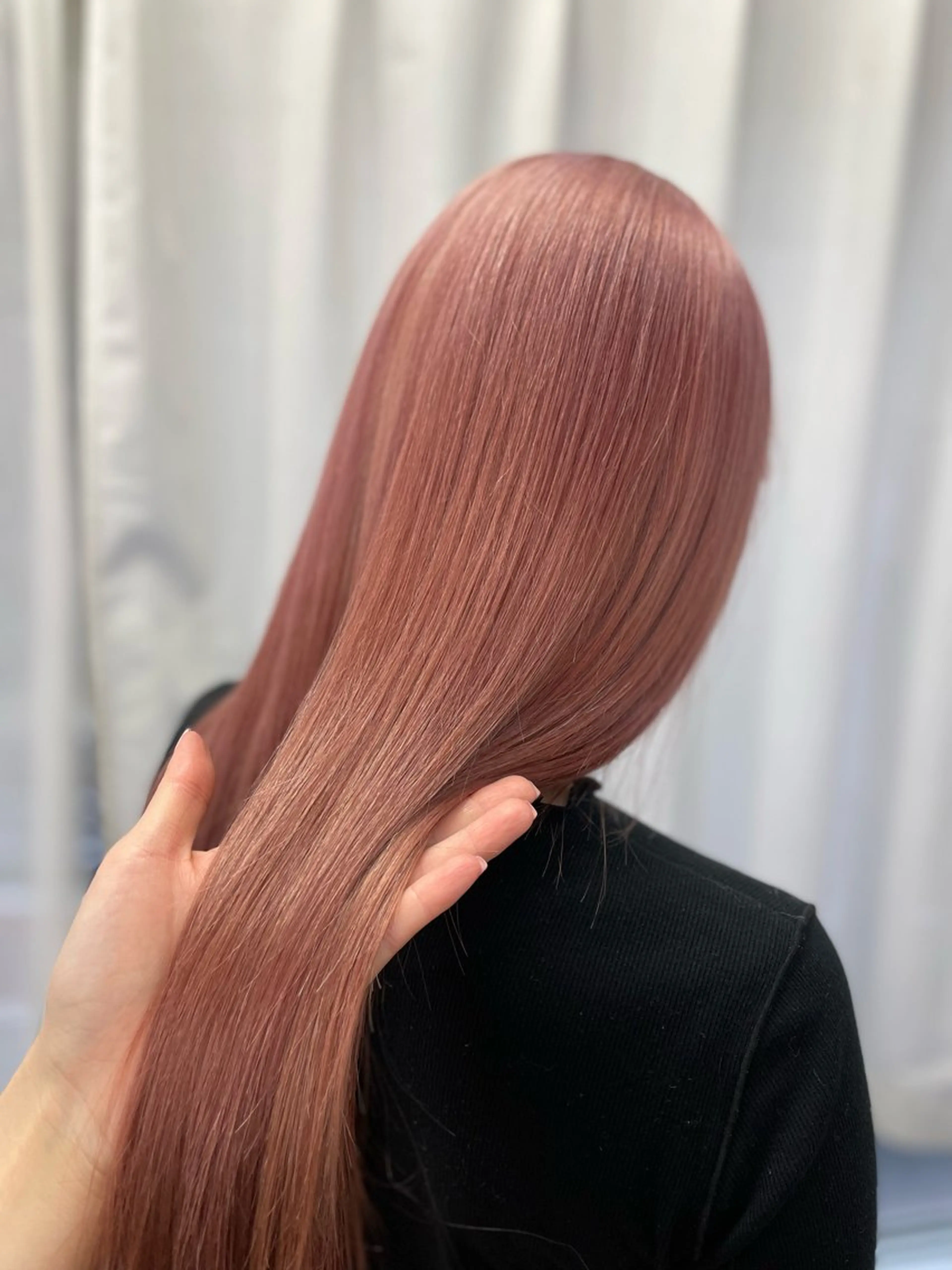 ロング カラー ブリーチ ヘアカラー トリートメント 韓国ヘア🤍髪質改善 🇰🇷AKANEのヘアスタイル