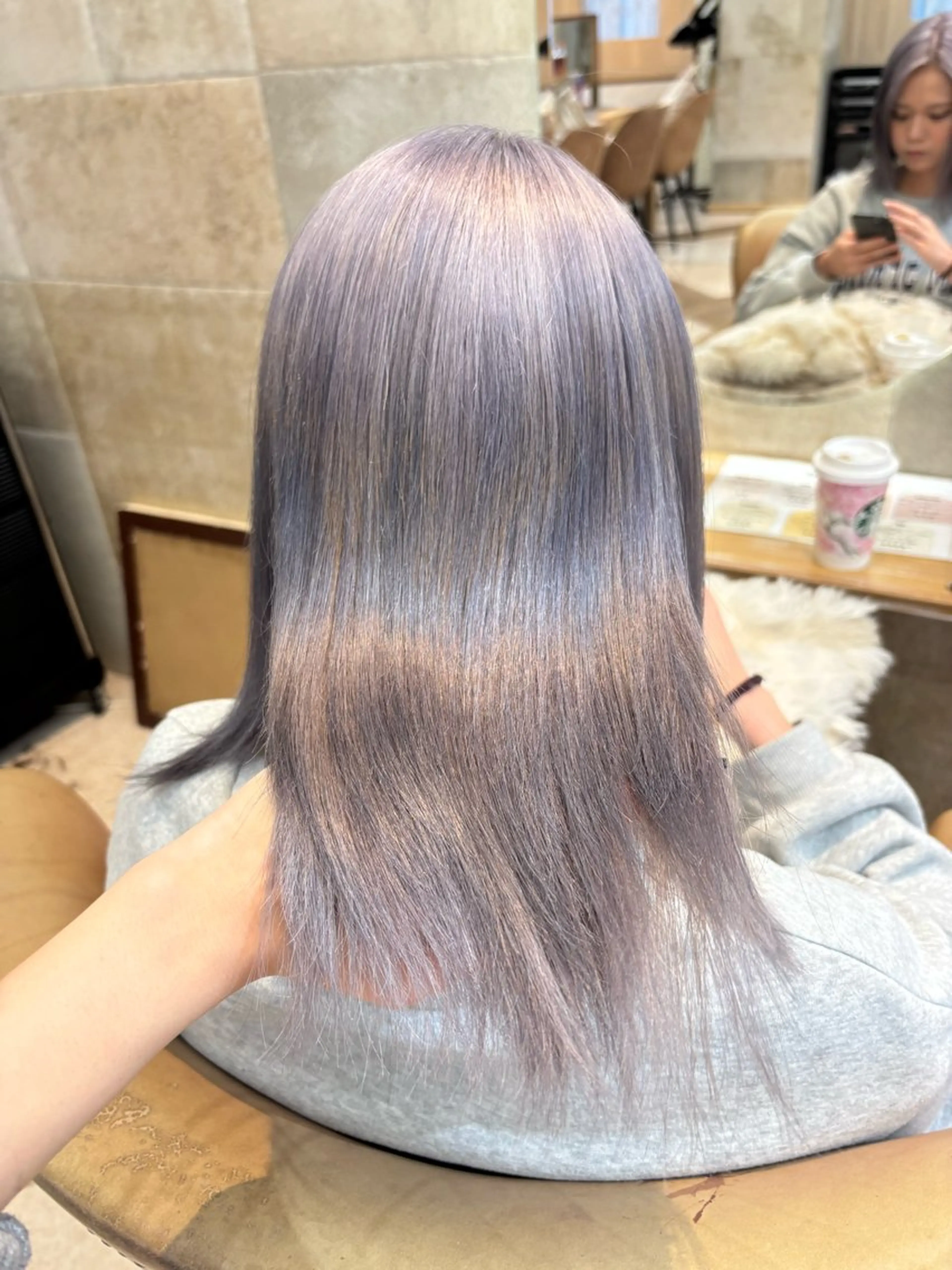 セミロング sakura/韓国 ガーリー/ワンホンのヘアスタイル