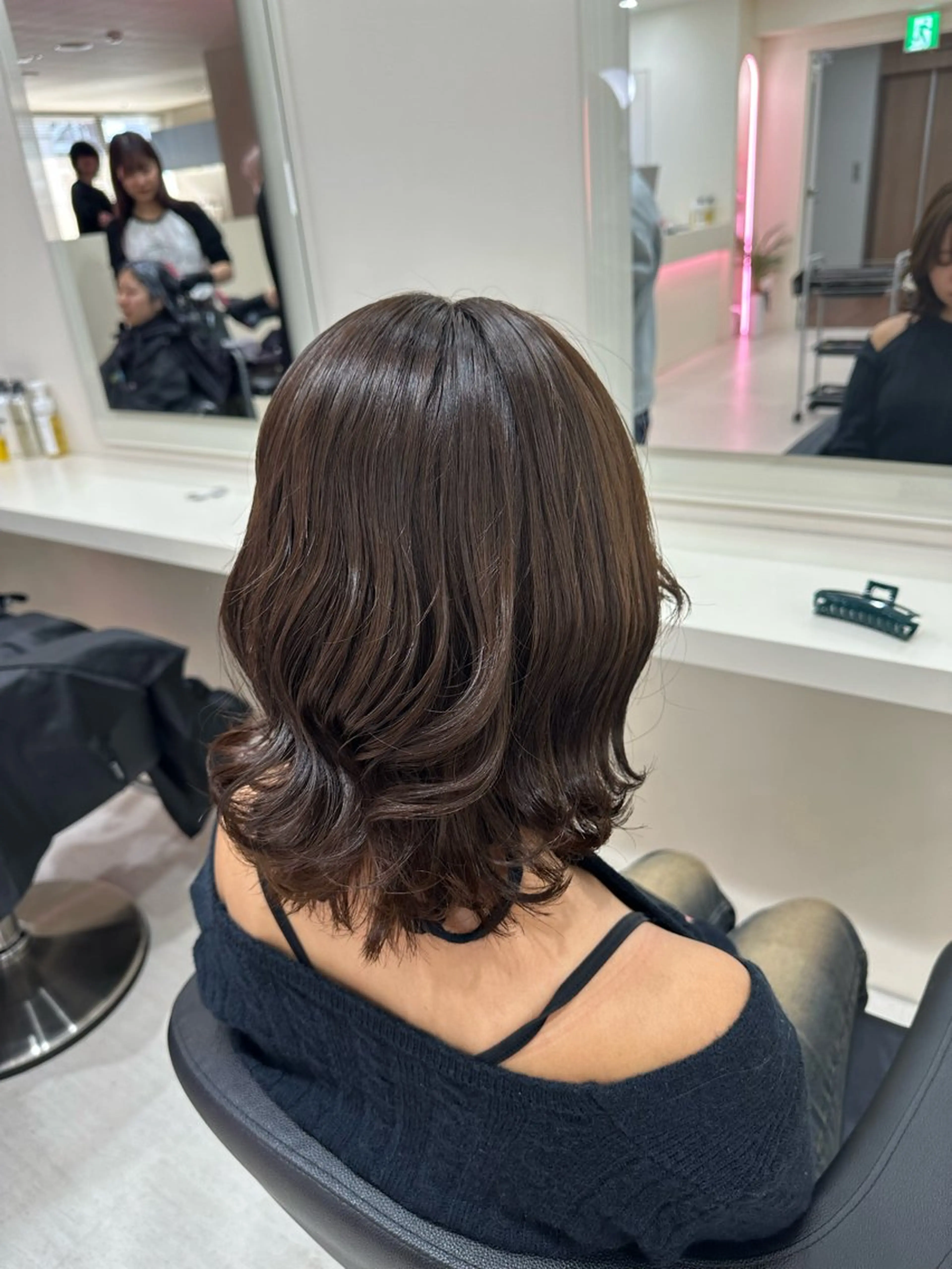 セミロング カラー ヘアアレンジ 🎀 yuuka🎀のヘアスタイル