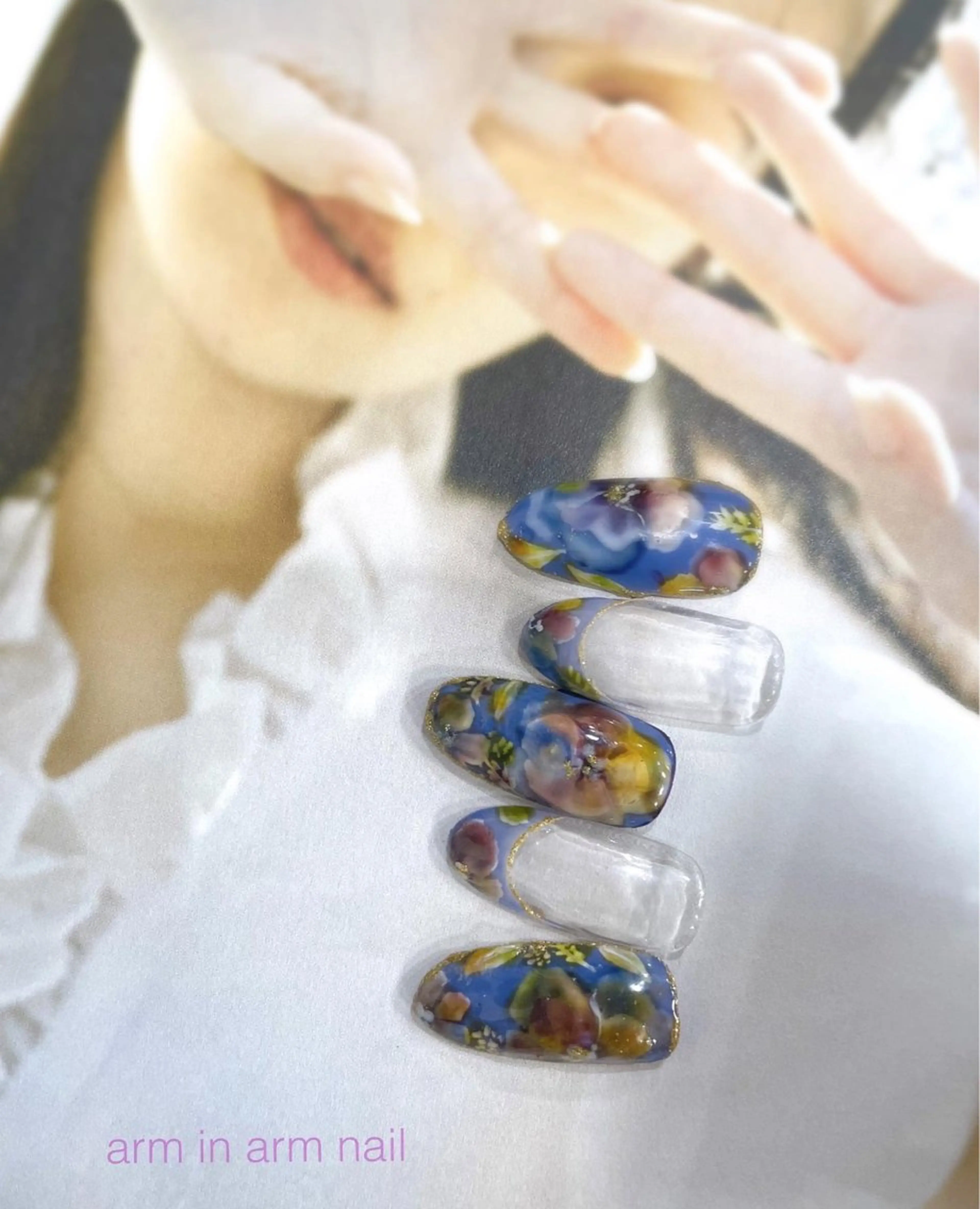 ネイル arm in arm ︎✿Yamamotoのマツエク・マツパデザイン