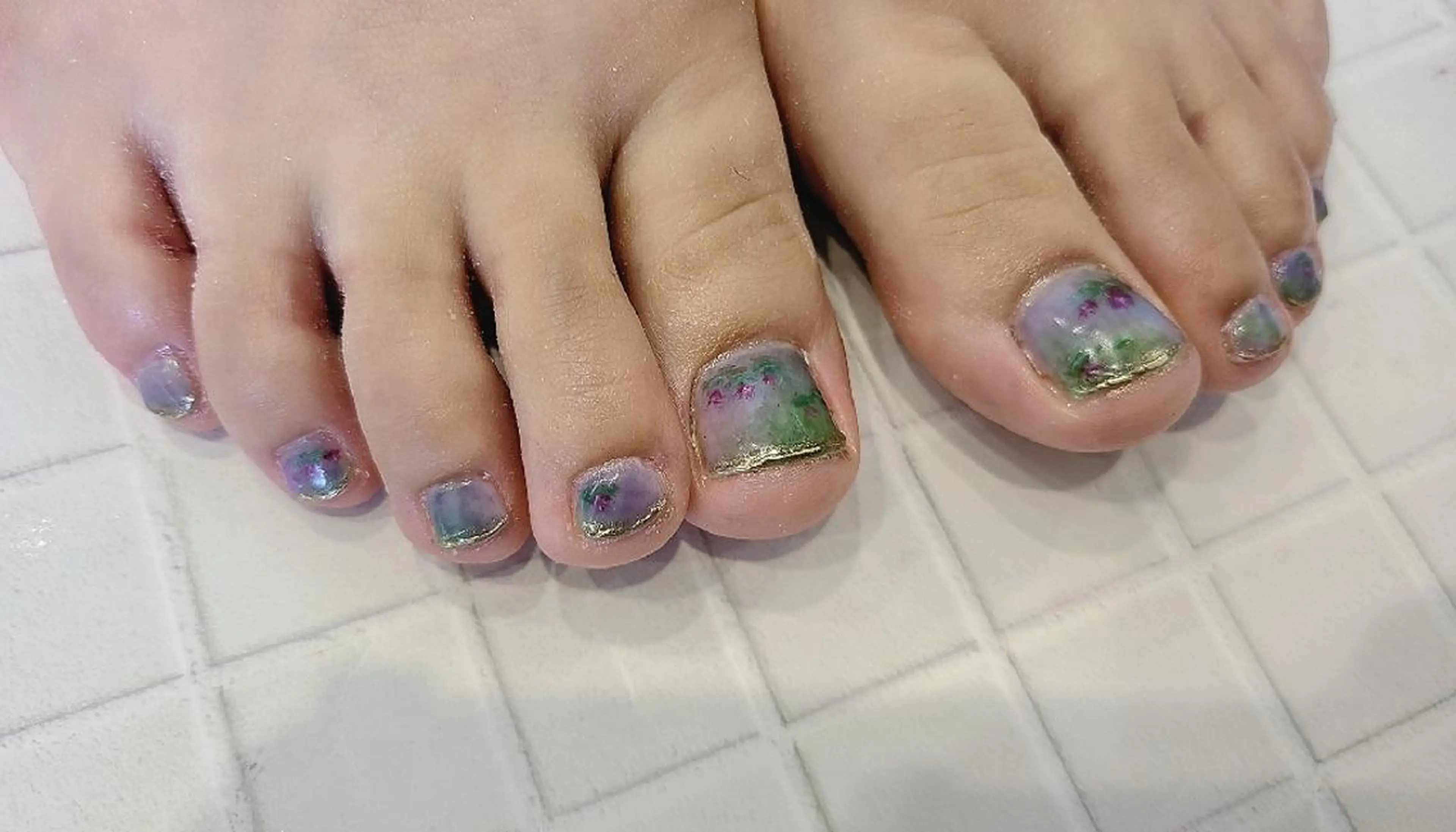 ネイル フットネイル 関口 友菜のヘアスタイル