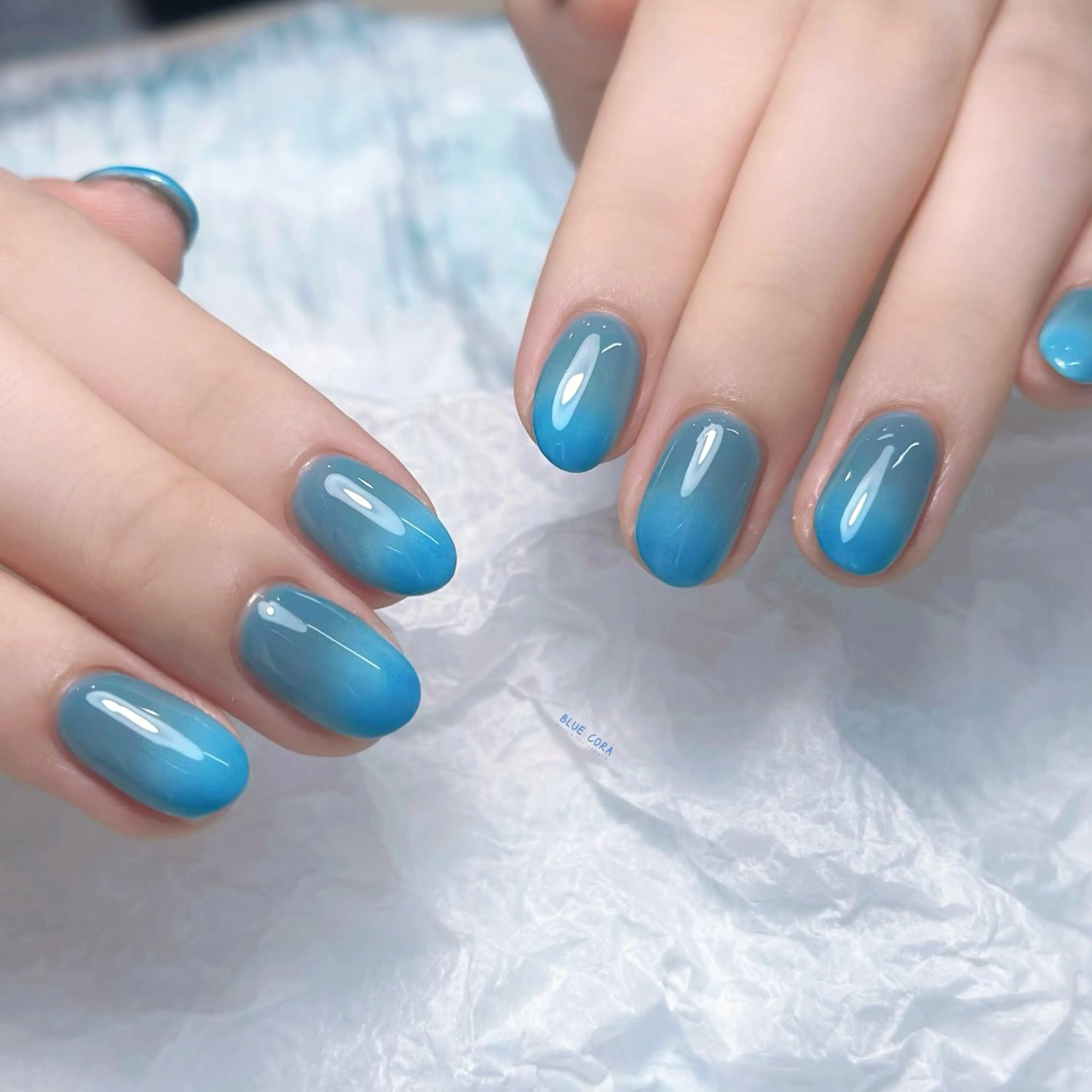 ネイル クリアネイル ハンドネイル ハンドケア BLUE CORA所属・BLUE CORAのネイルデザイン