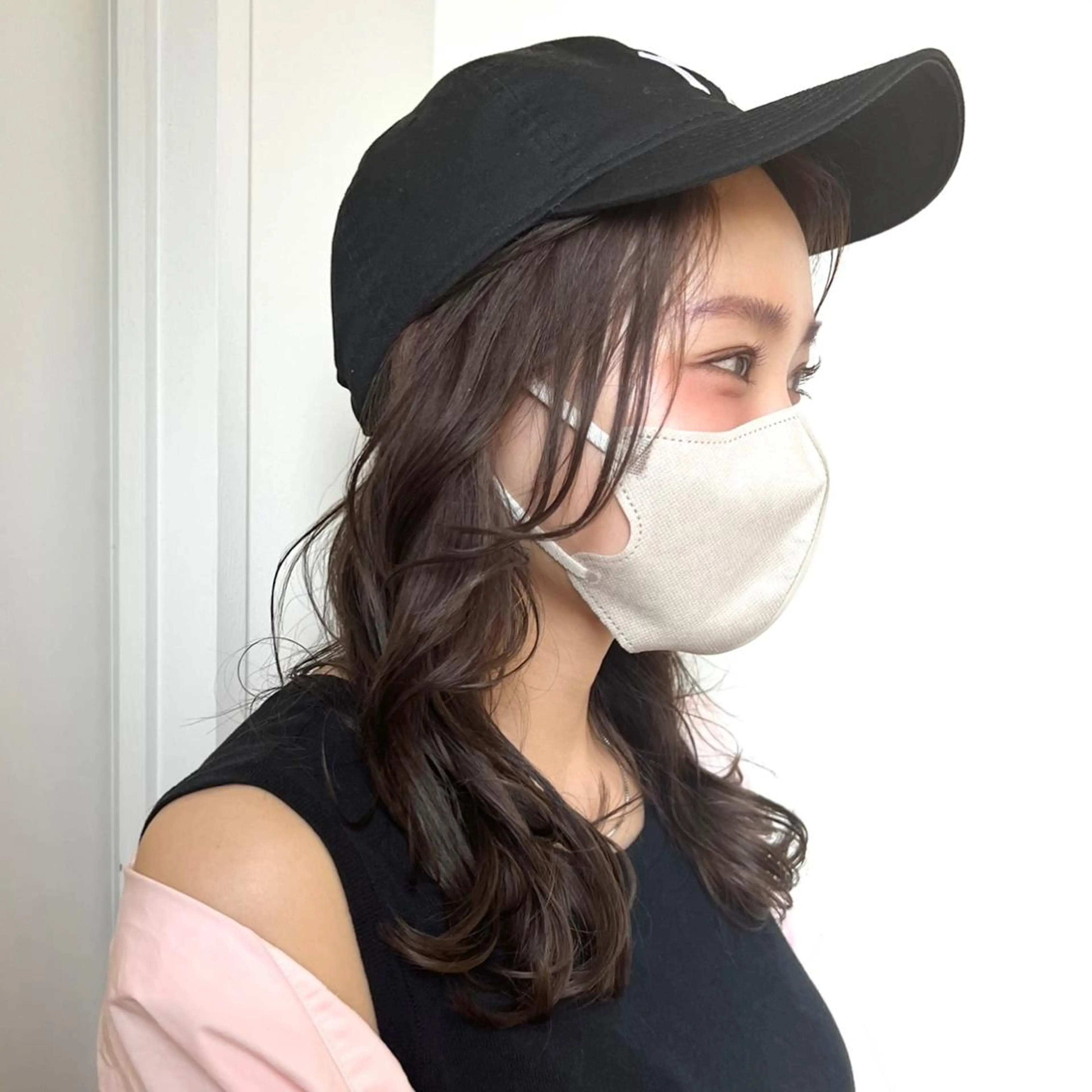 セミロング カラー グレージュ カット ヘアカラー 韓国ヘア /男女❄️ 細江 美紅のヘアスタイル