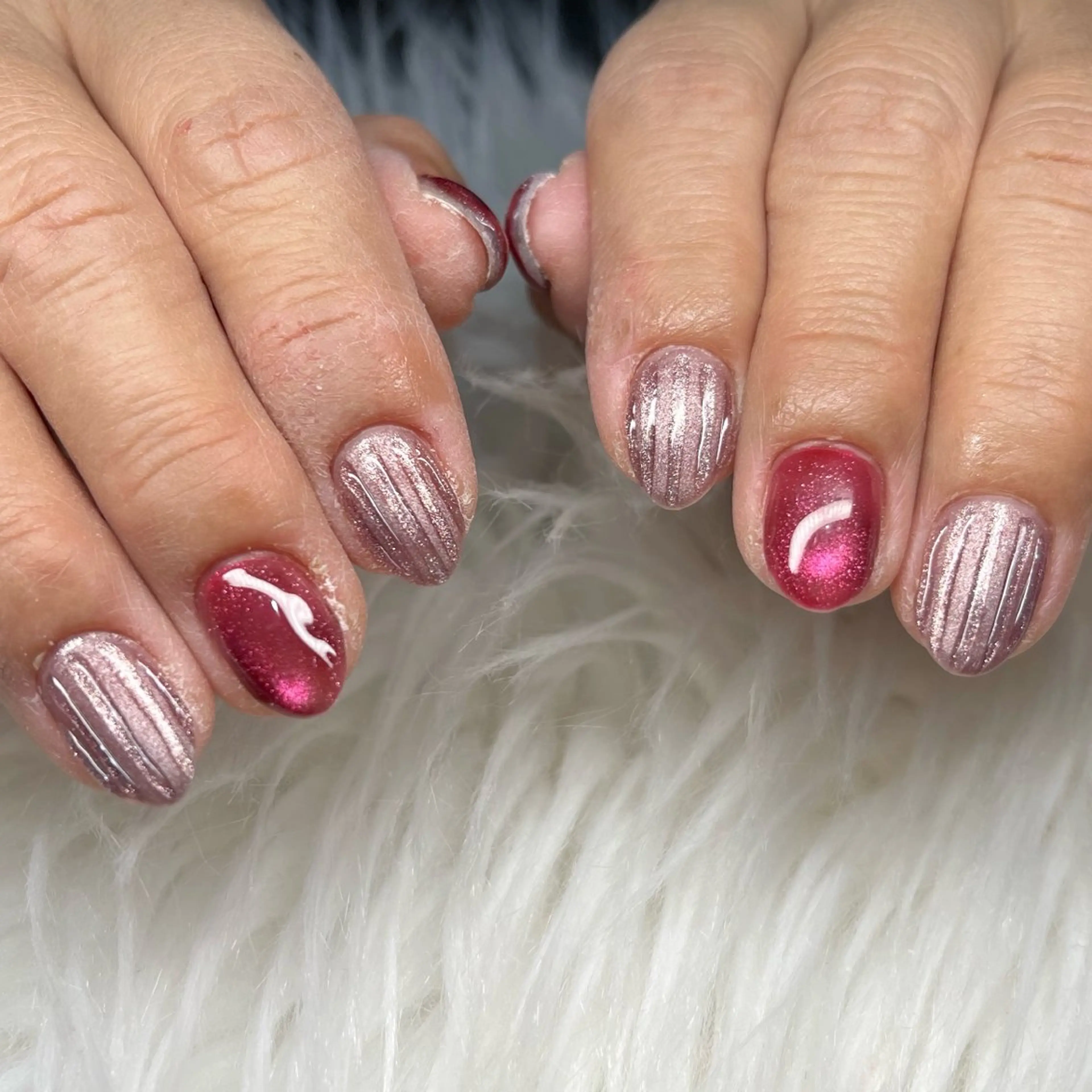 ネイル マグネットネイル はあとねいる福島店 SAKIのネイルデザイン