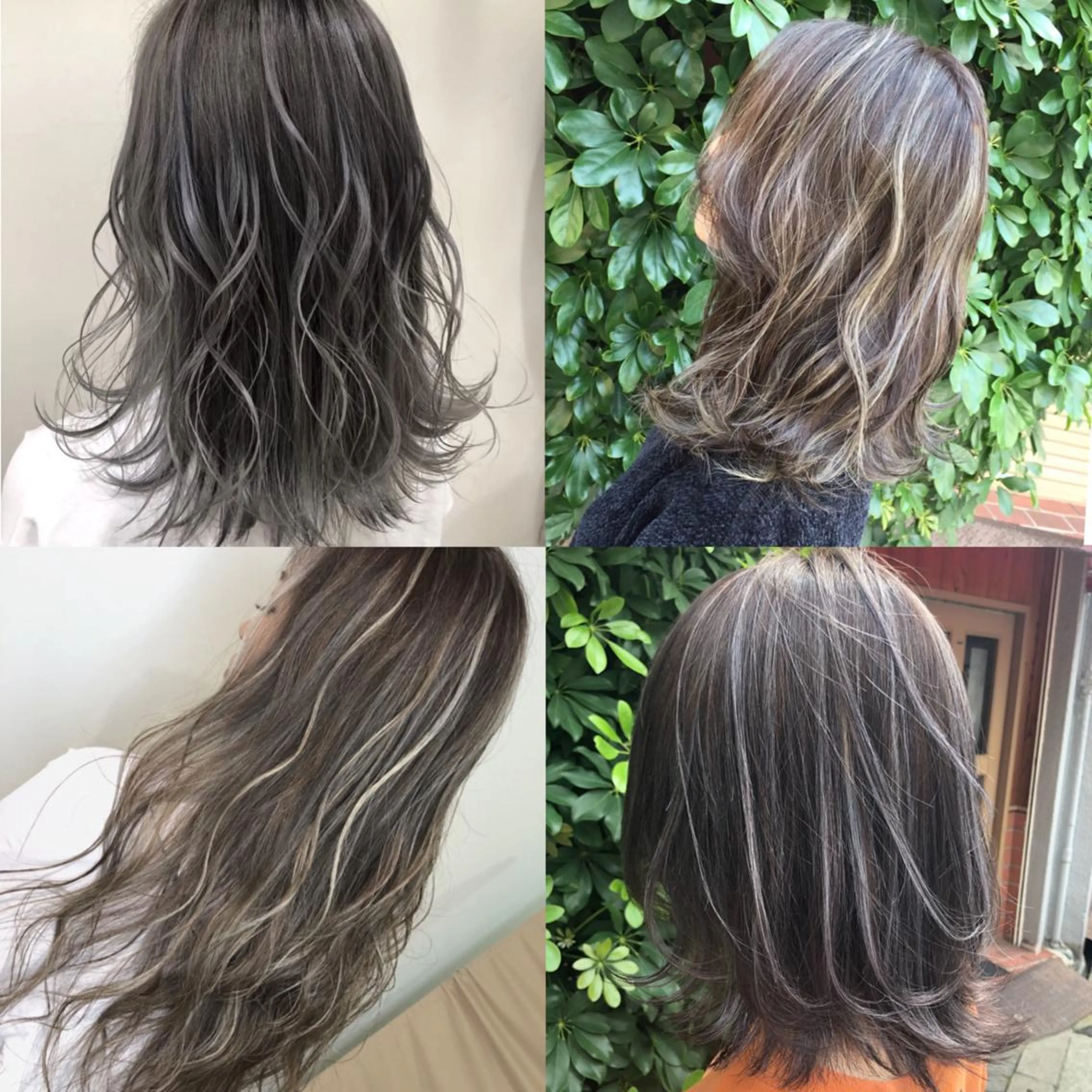 セミロング カラー 透明感カラー ハイライトカラー ハイライト カット ヘアカラー トリートメント Che'ri所属・海外レイヤー/ レイヤーカット/和田のヘアスタイル