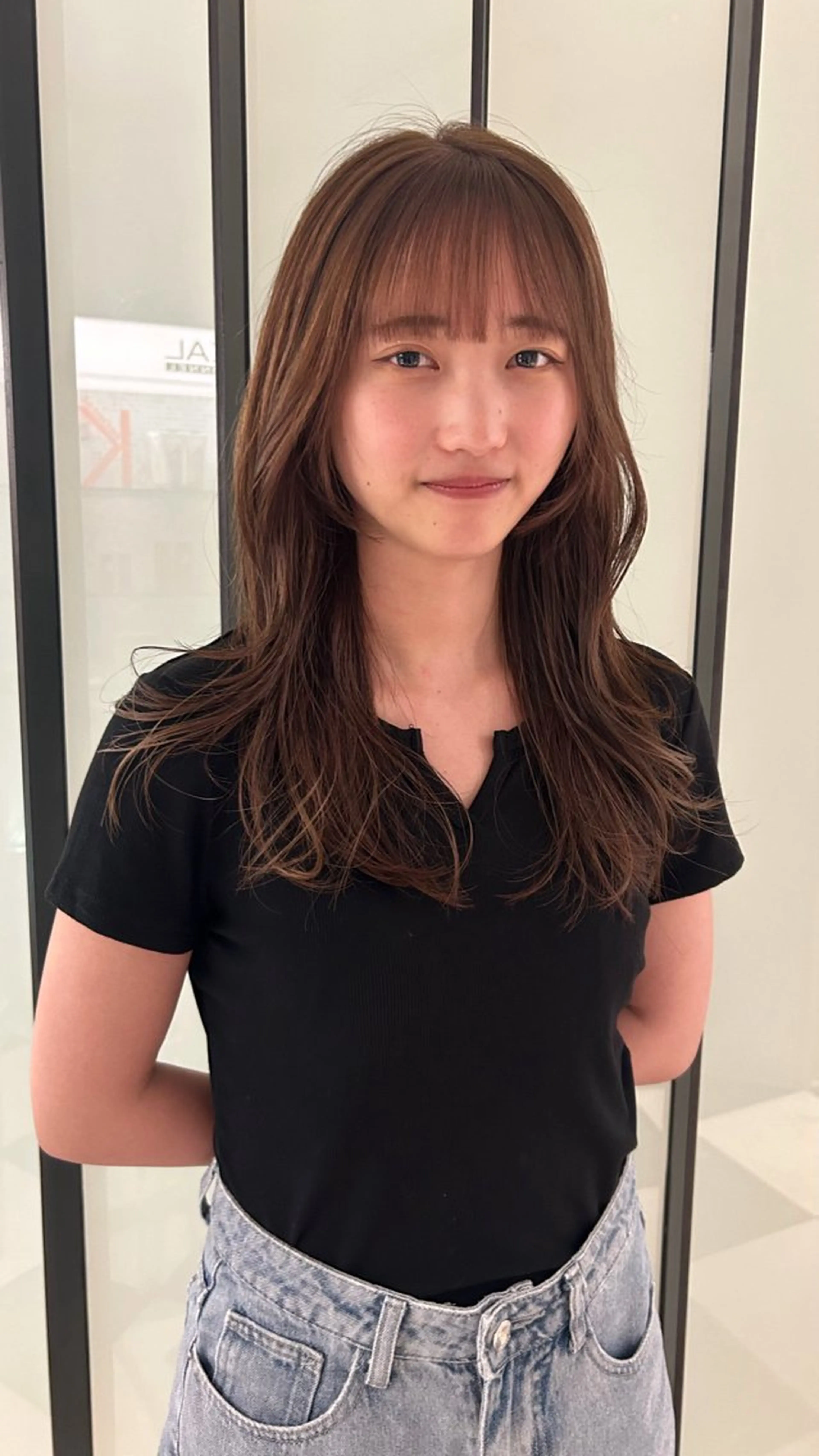 ロング 高山 沙来/レイヤー カット/髪質改善艶髪のヘアスタイル