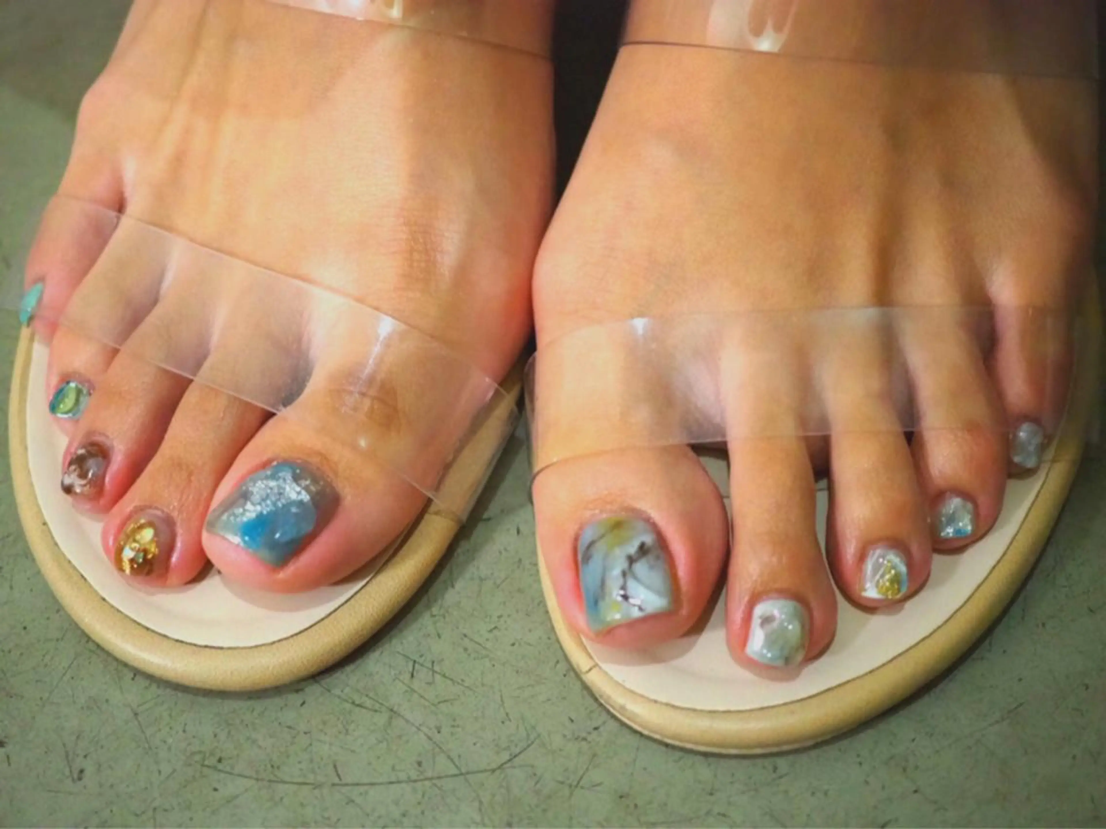 ネイル クリアネイル ニュアンスネイル Mogu nail 二子玉川のネイルデザイン