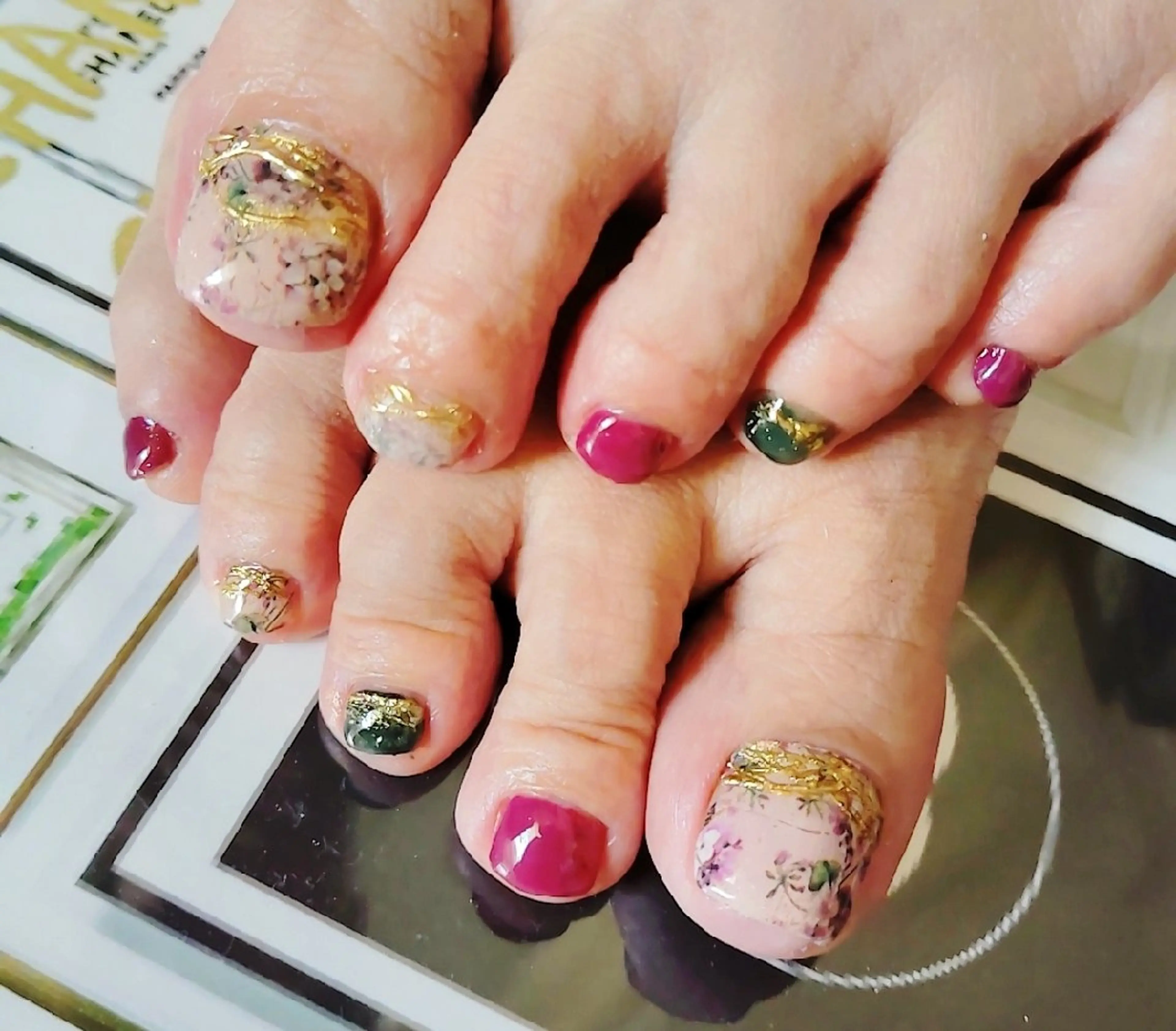 ネイル フットネイル Jewel SecretBaseのネイルデザイン