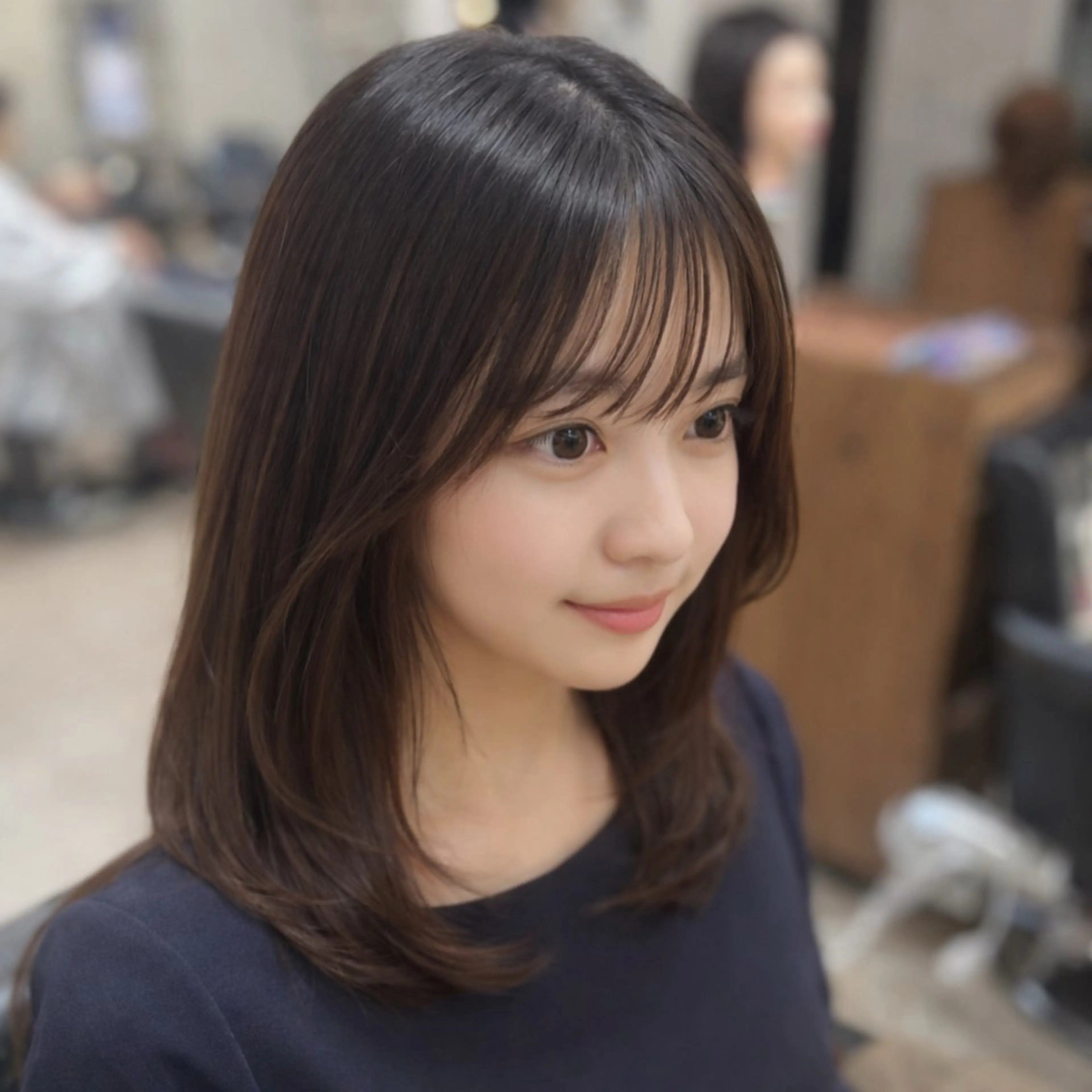 ミディアム RIENS Xrea nanamiのヘアスタイル