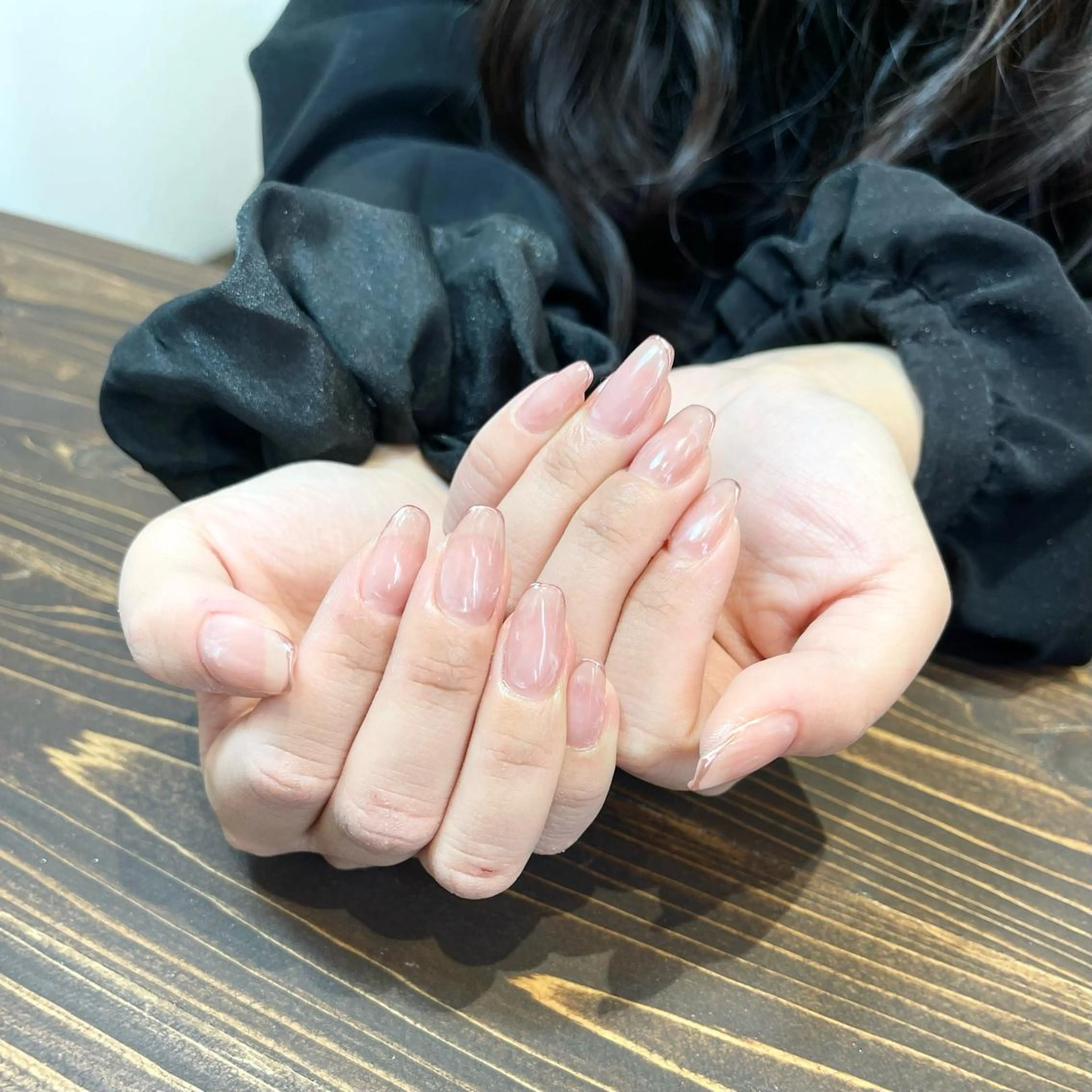 ネイル アートネイル ジェルネイル ニュアンスネイル オフィスネイル シンプルネイル ハンドネイル kinjo yuaのネイルデザイン