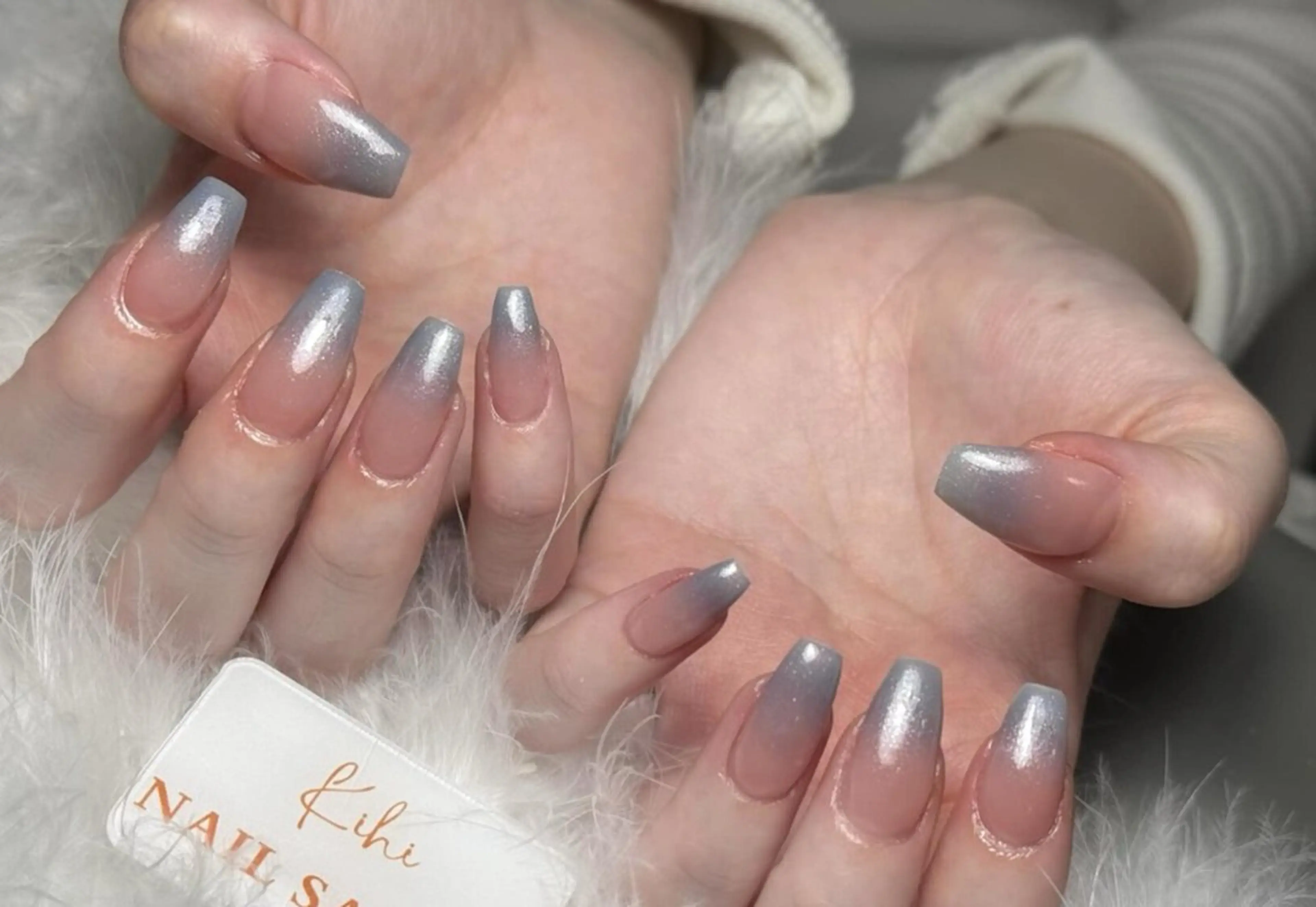 ネイル アートネイル フレンチネイル ジェルネイル グラデーション 韓国ネイル 村中 ハナのネイルデザイン