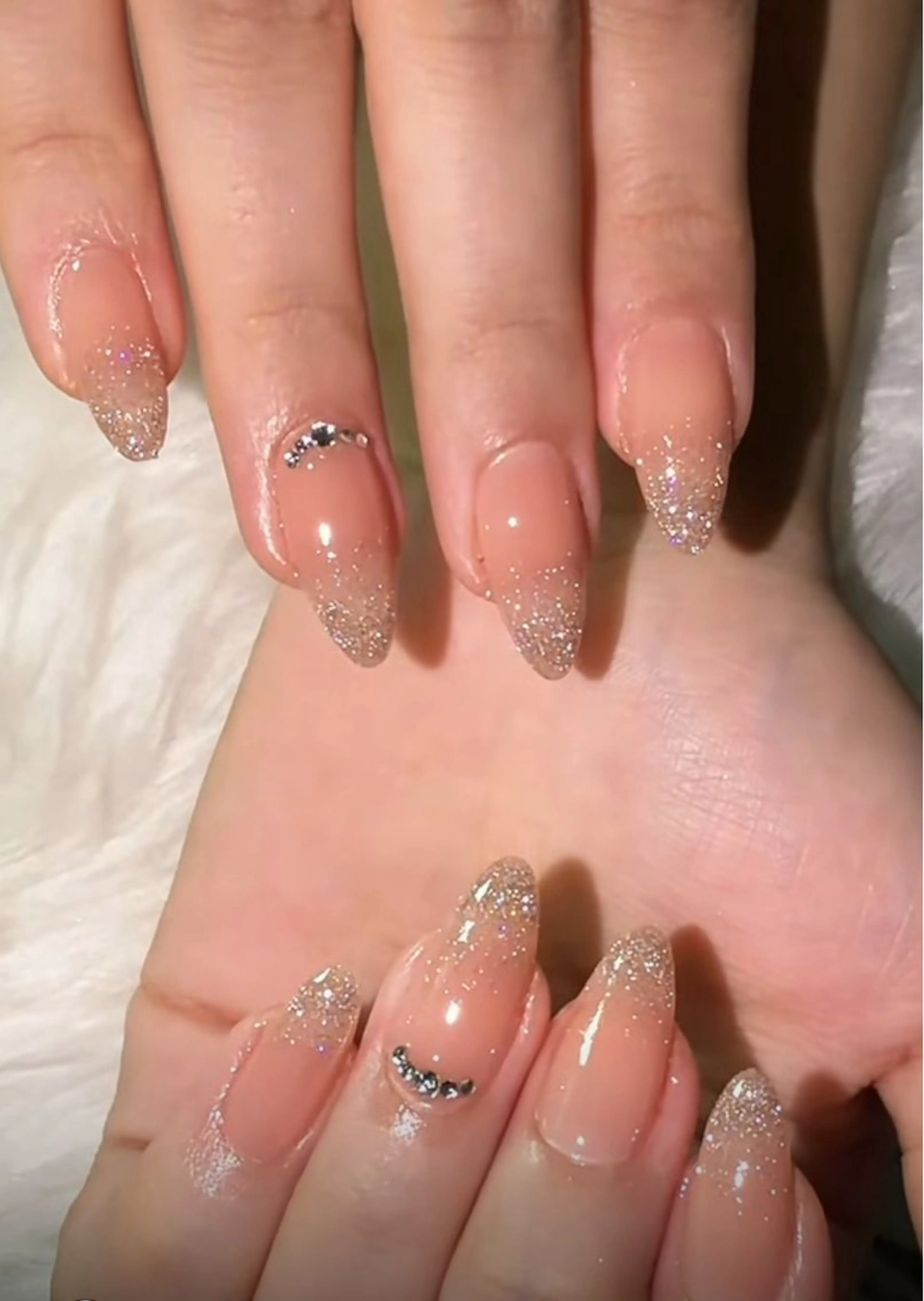 ネイル チークネイル 桜ネイル 長さ出し フットネイル ジェルネイル ハンドネイル Maika's nailのネイルデザイン
