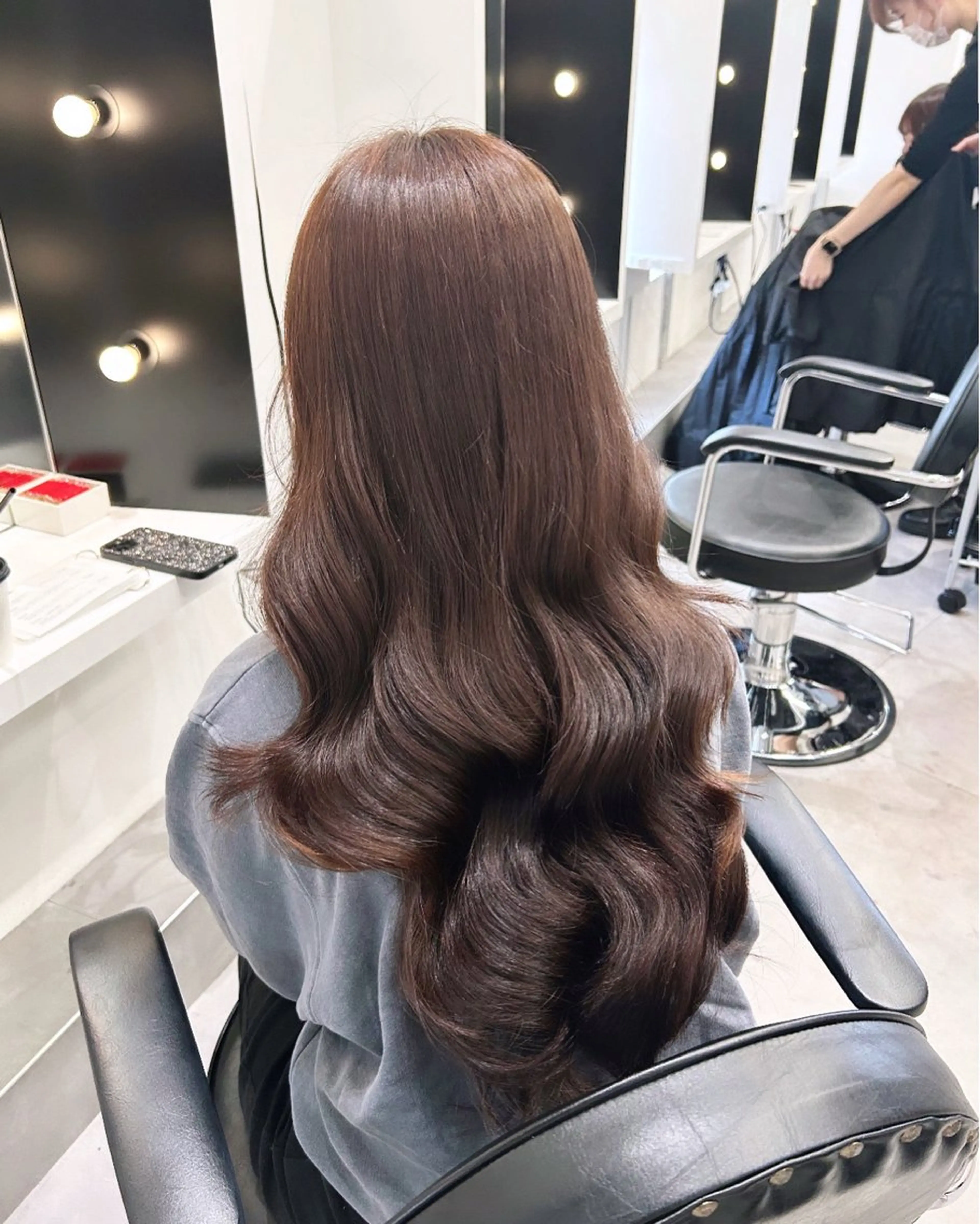 ロング カラー 暖色/艶カラー/ エクステ/ユリヤのヘアスタイル