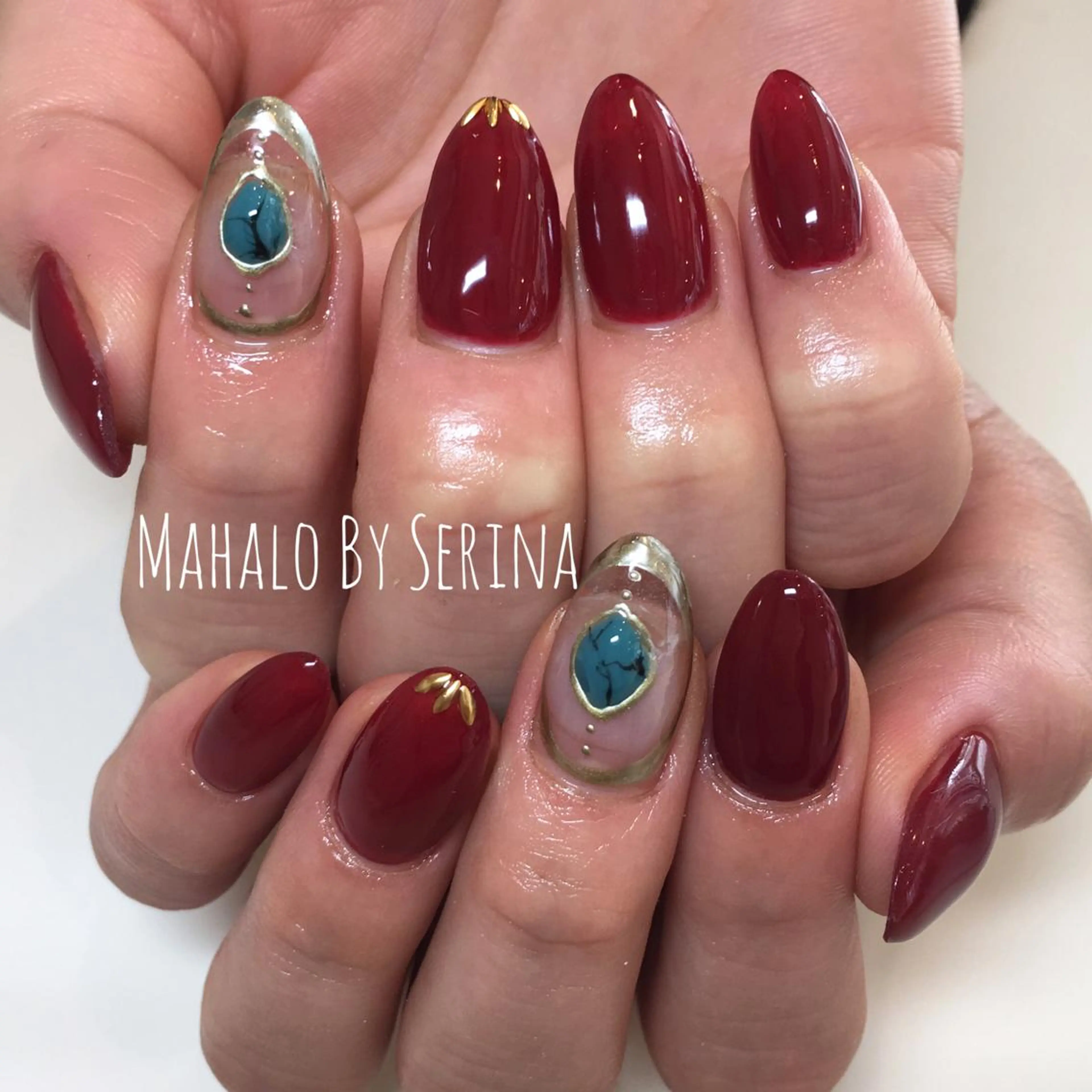 ミディアム カラー ネイル SUNNY BAE. SERINAのネイルデザイン