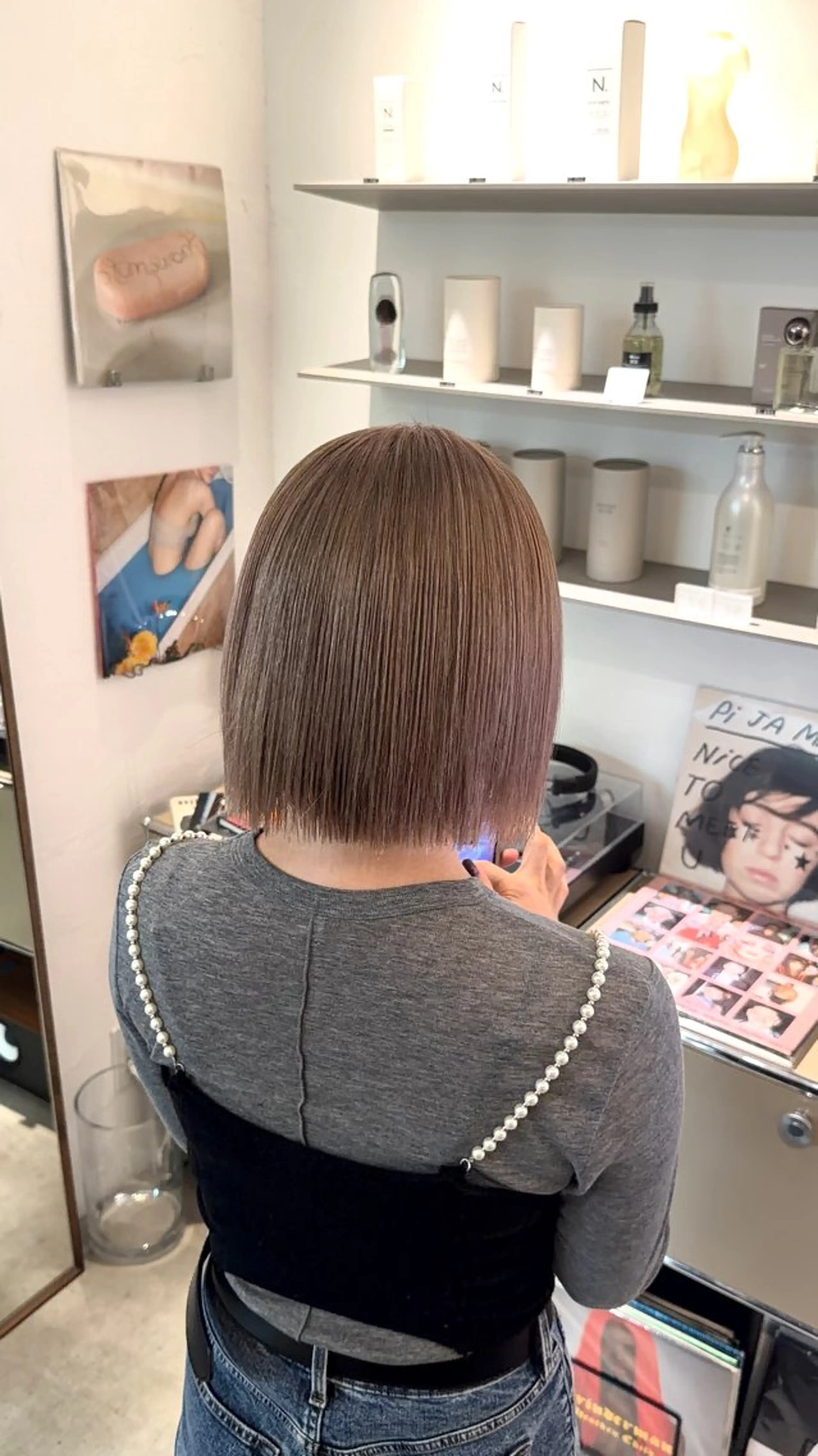 ミディアム カラー ブリーチ ヘアカラー Tsukasa/ ハイトーン/寒色のヘアスタイル