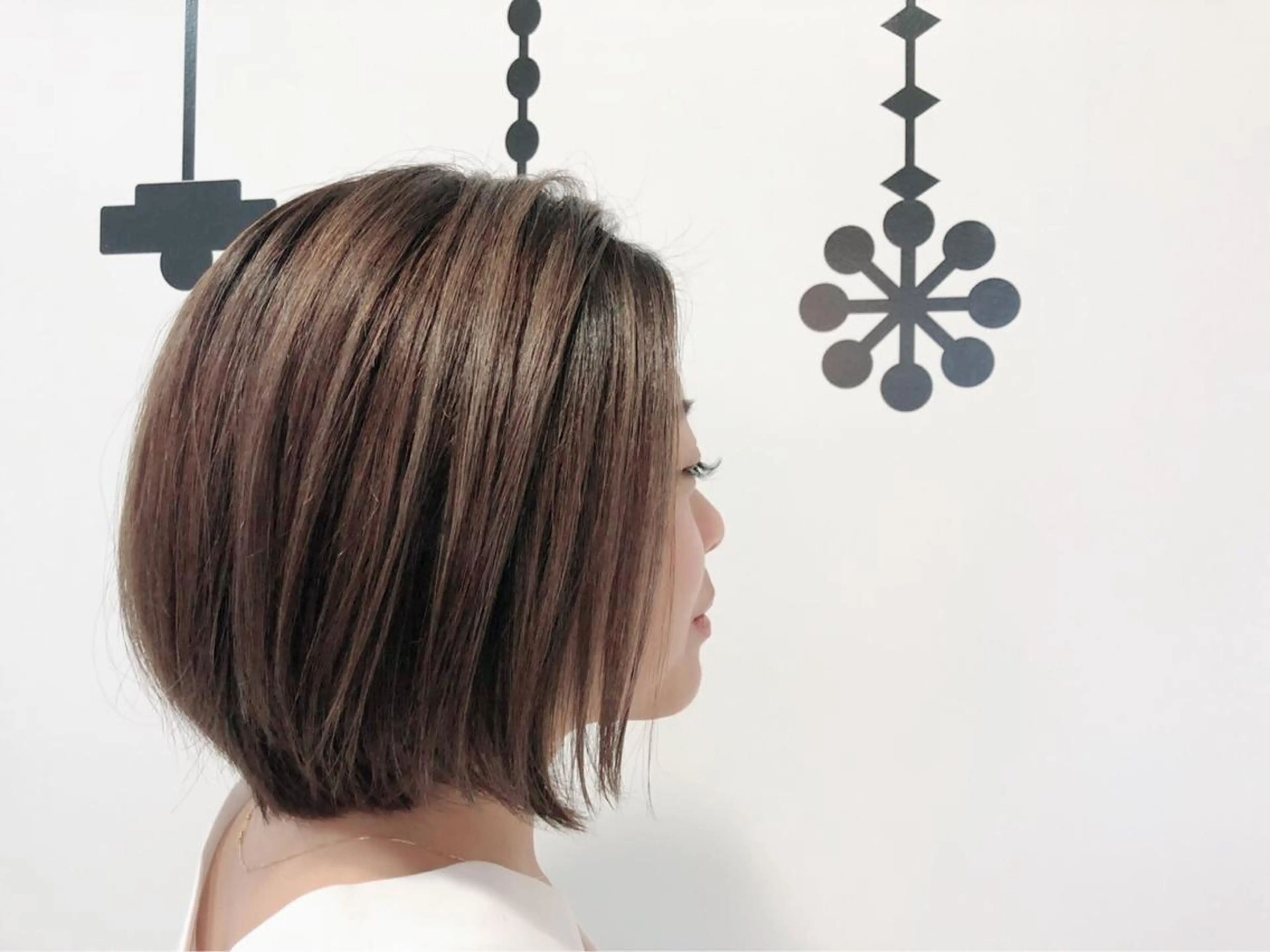 ミディアム カラー カット ヘアカラー シェールピエール所属・Laf かおりのマツエク・マツパデザイン