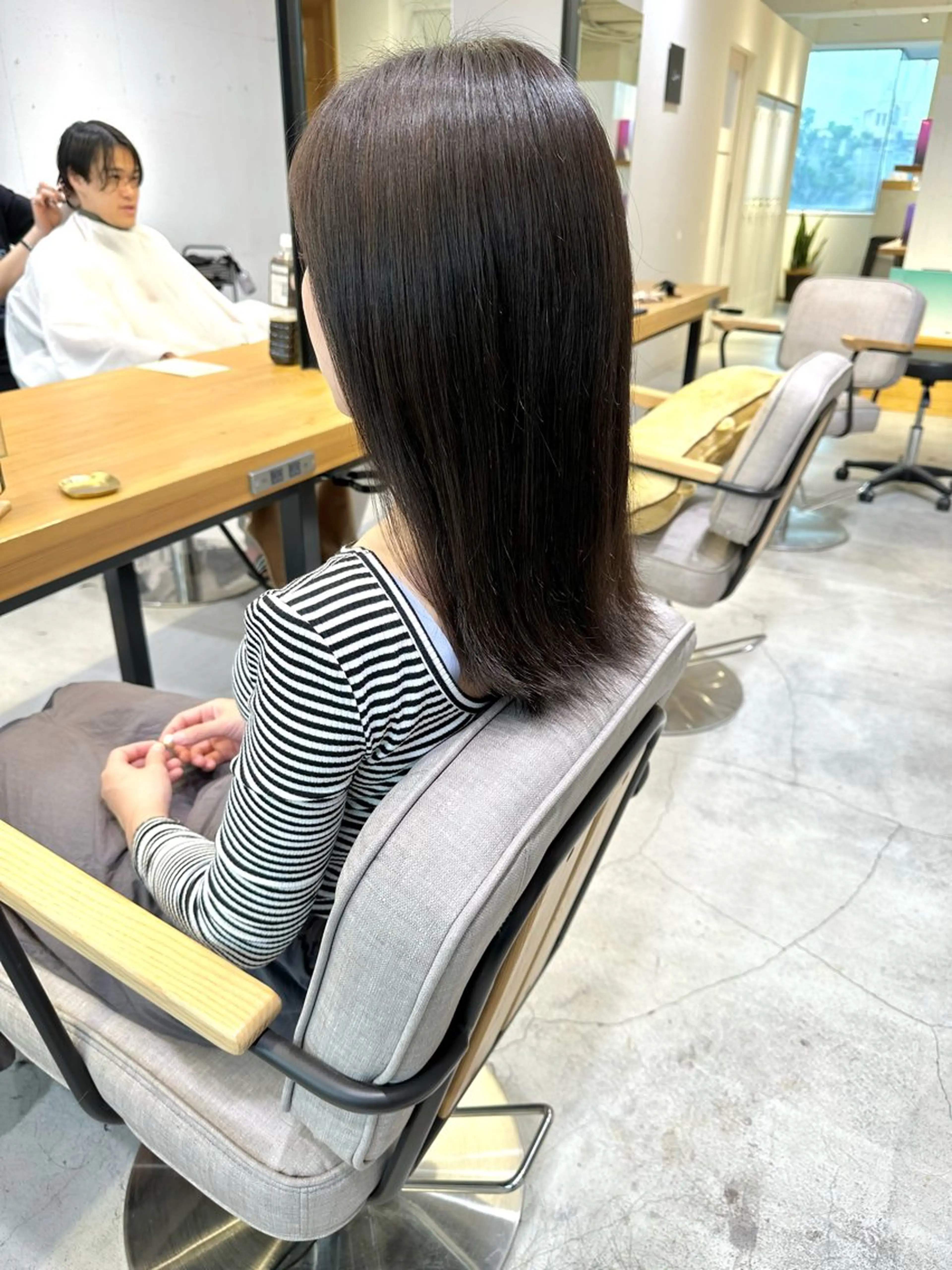 ミディアム カット ヘアカラー トリートメント 上野湧太 髪質改善/艶カラーのヘアスタイル