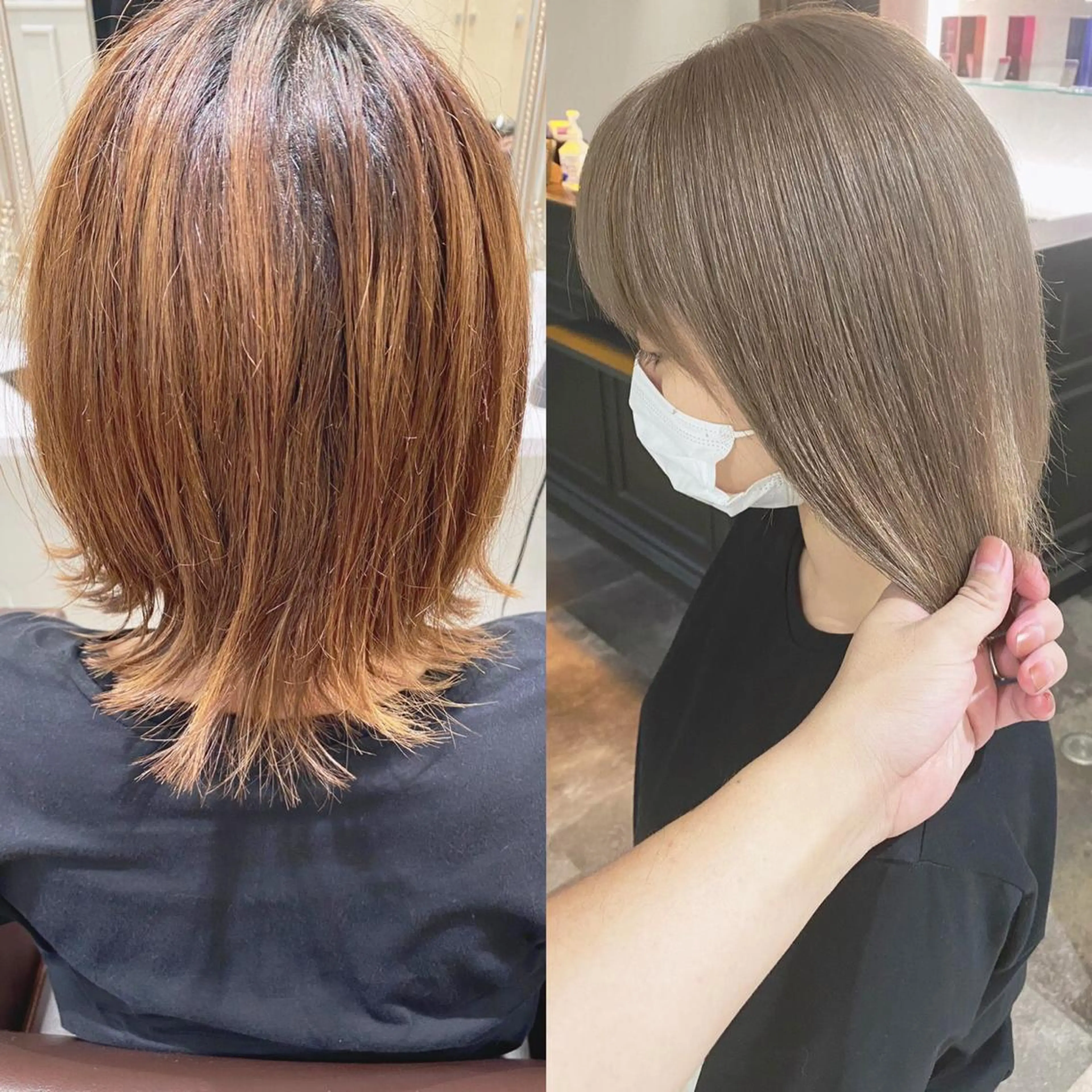 ミディアム カラー 天王寺/阿倍野 tocca rieのヘアスタイル