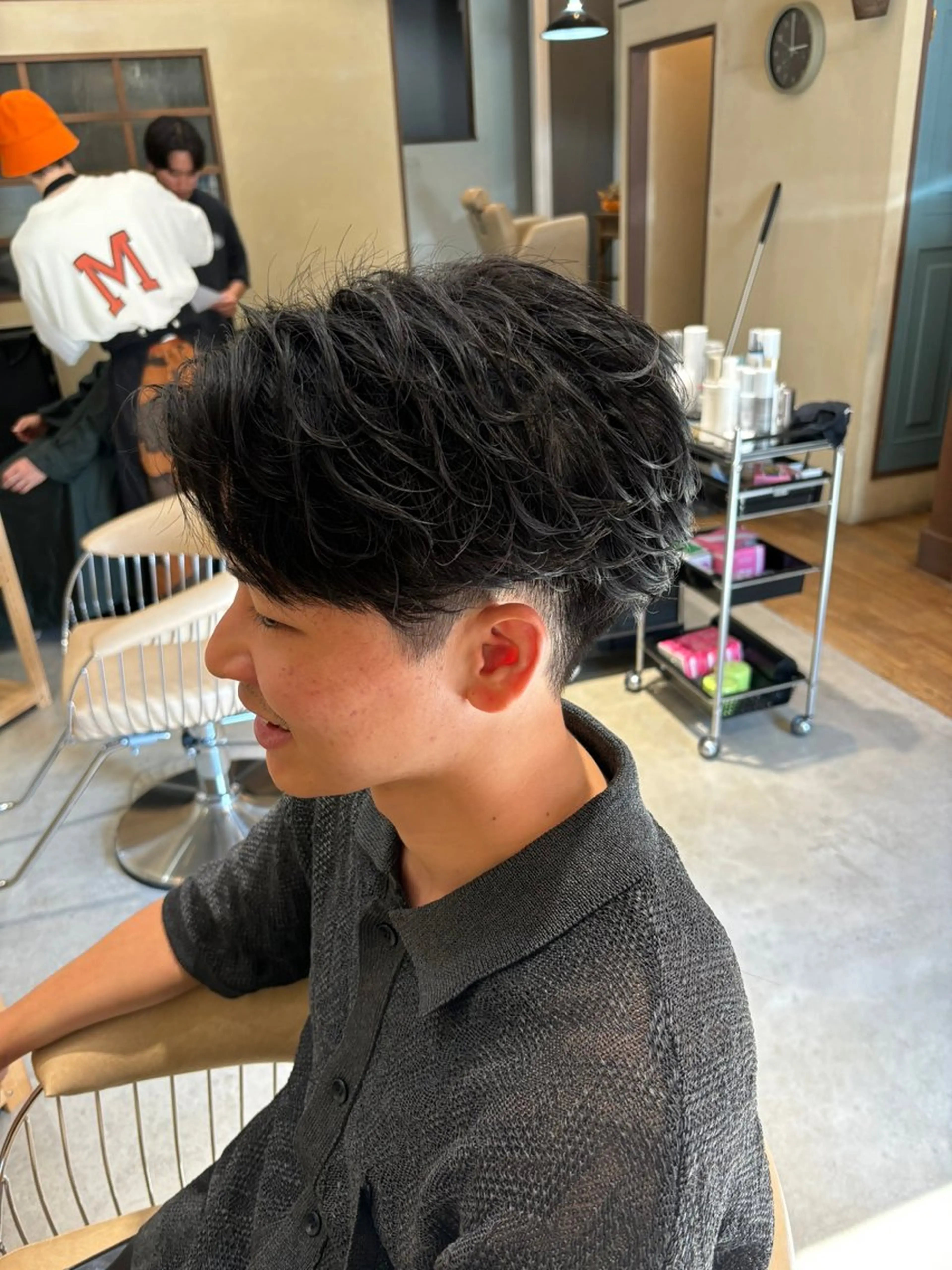ショート メンズ カット パーマ 鹿児島 TSUBASAのヘアスタイル