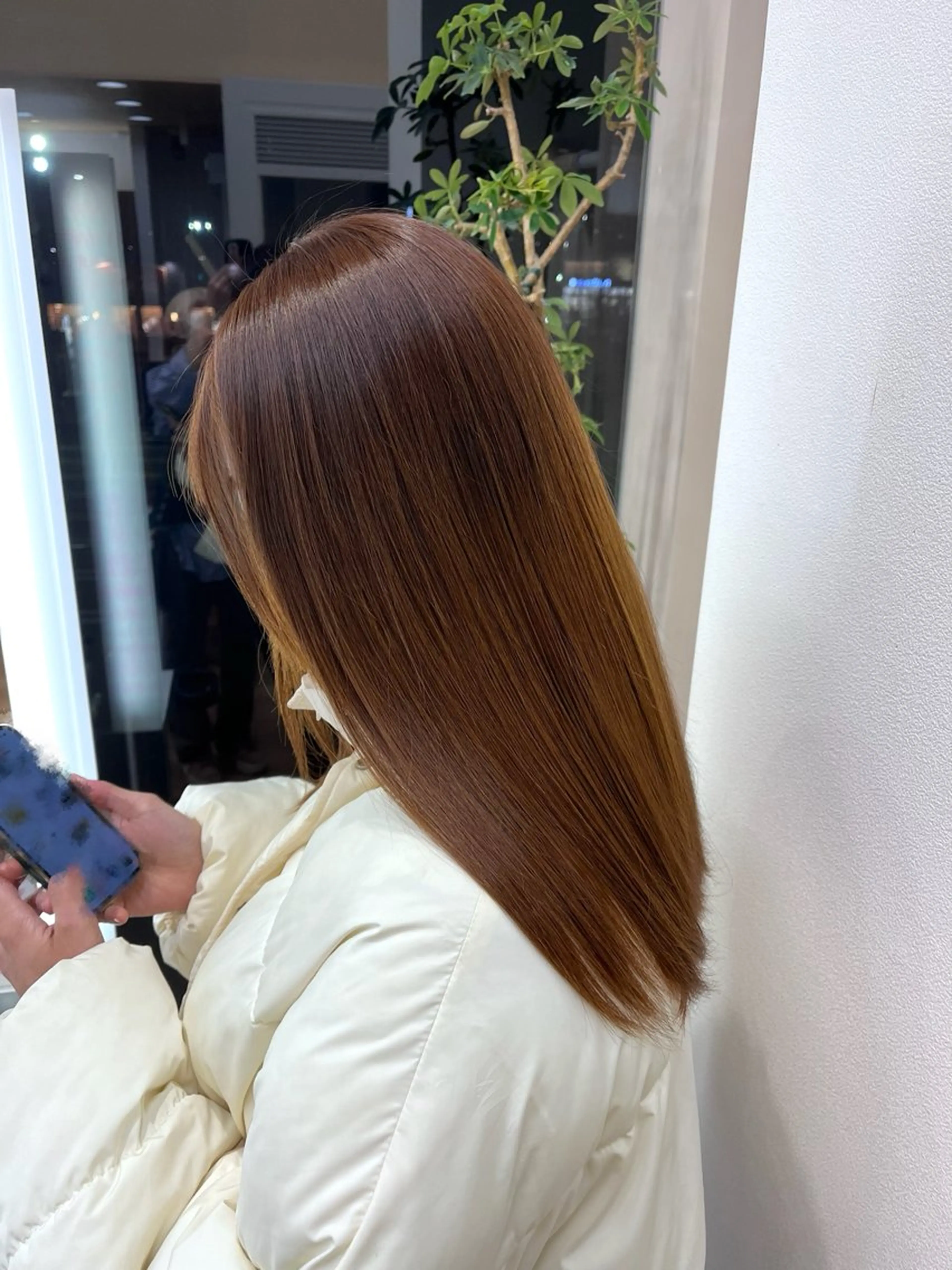 セミロング カラー ブラウンカラー トリートメント ヘアカラー トリートメント 𝒩𝑜𝓃𝑜 / lenahcARIAのヘアスタイル