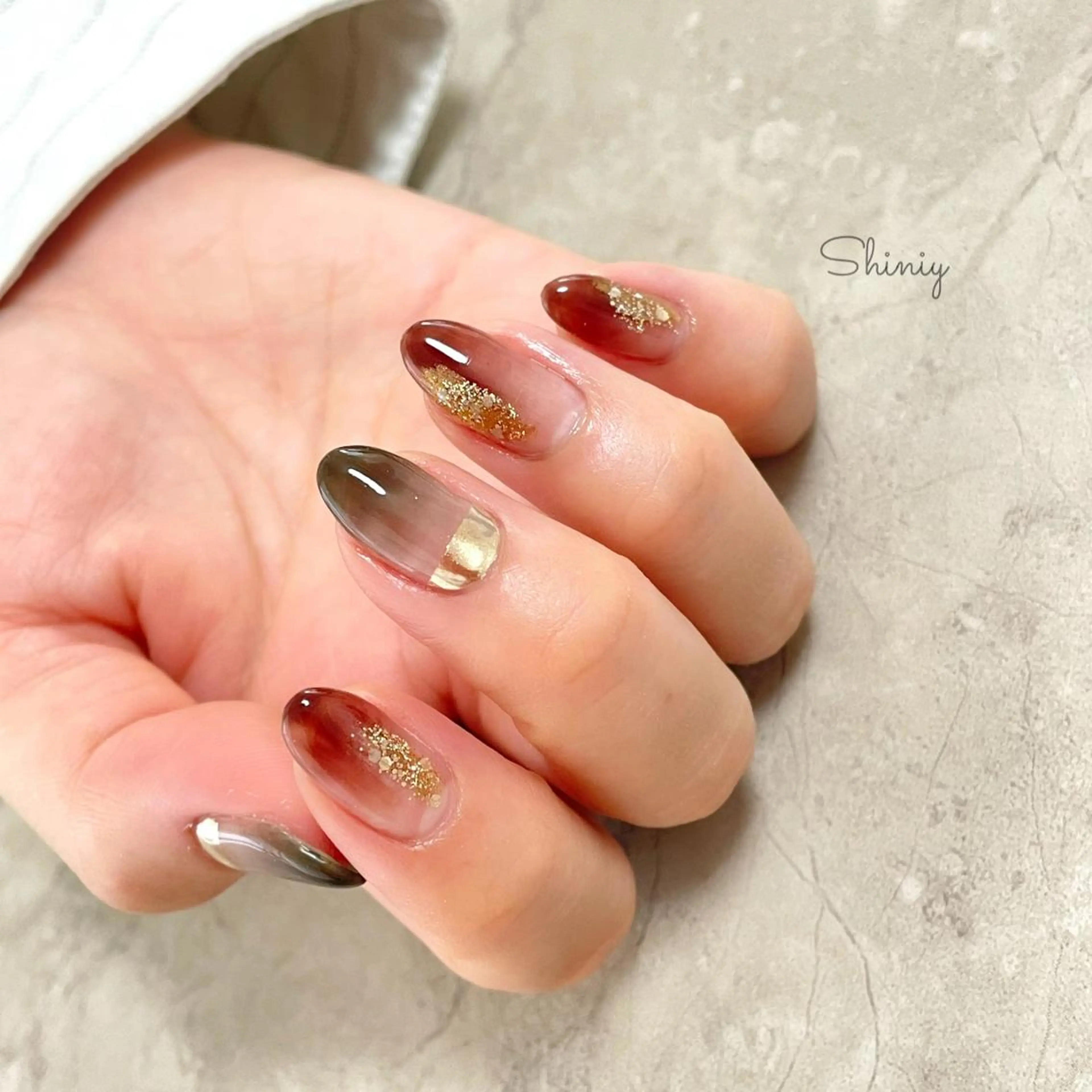 ネイル ニュアンスネイル フットネイル ネイル＆脱毛サロン ユイカのネイルデザイン