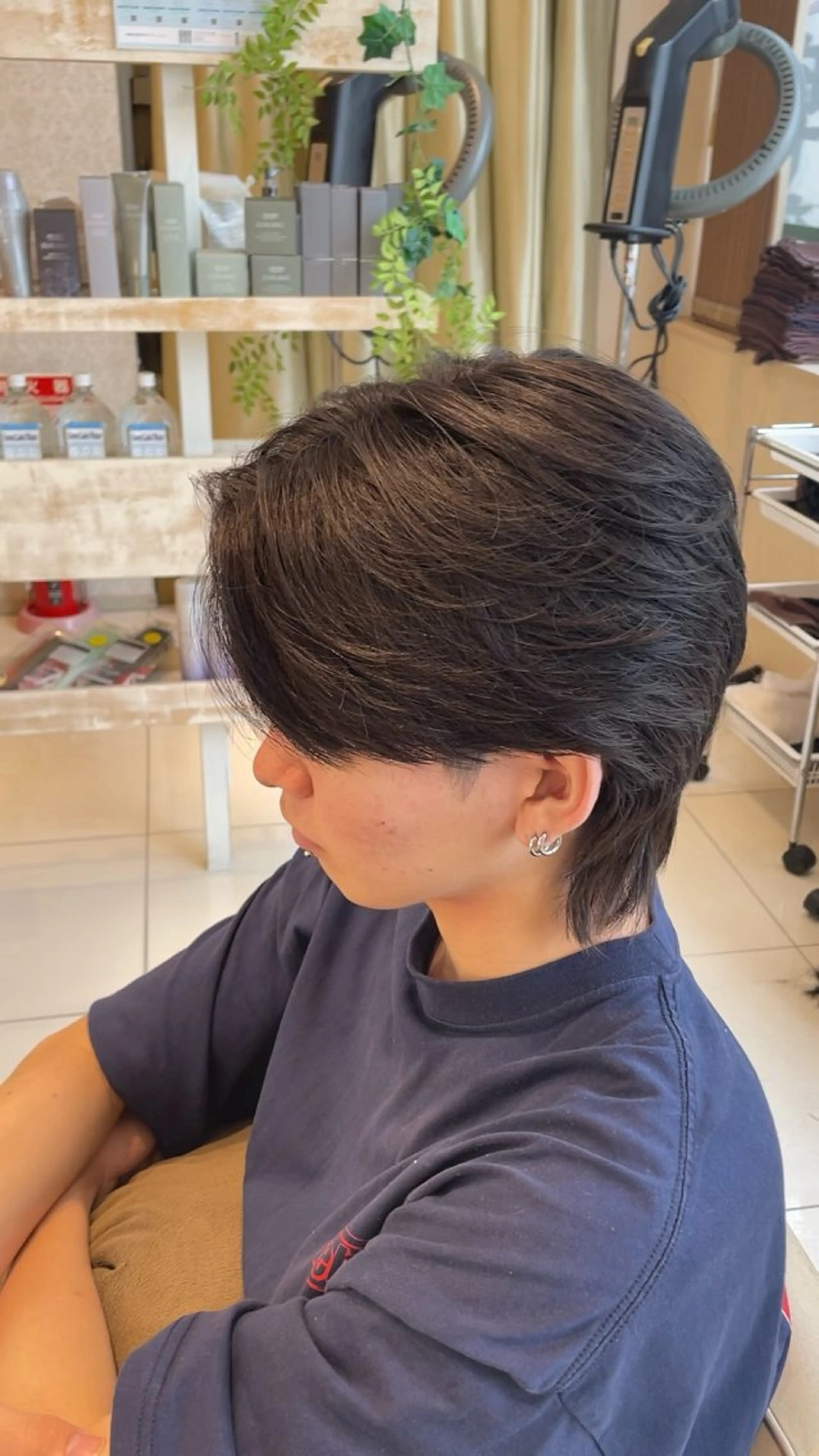 ミディアム パーマ メンズ 本厚木｜縮毛矯正/ 酸性スト専門サロンのヘアスタイル