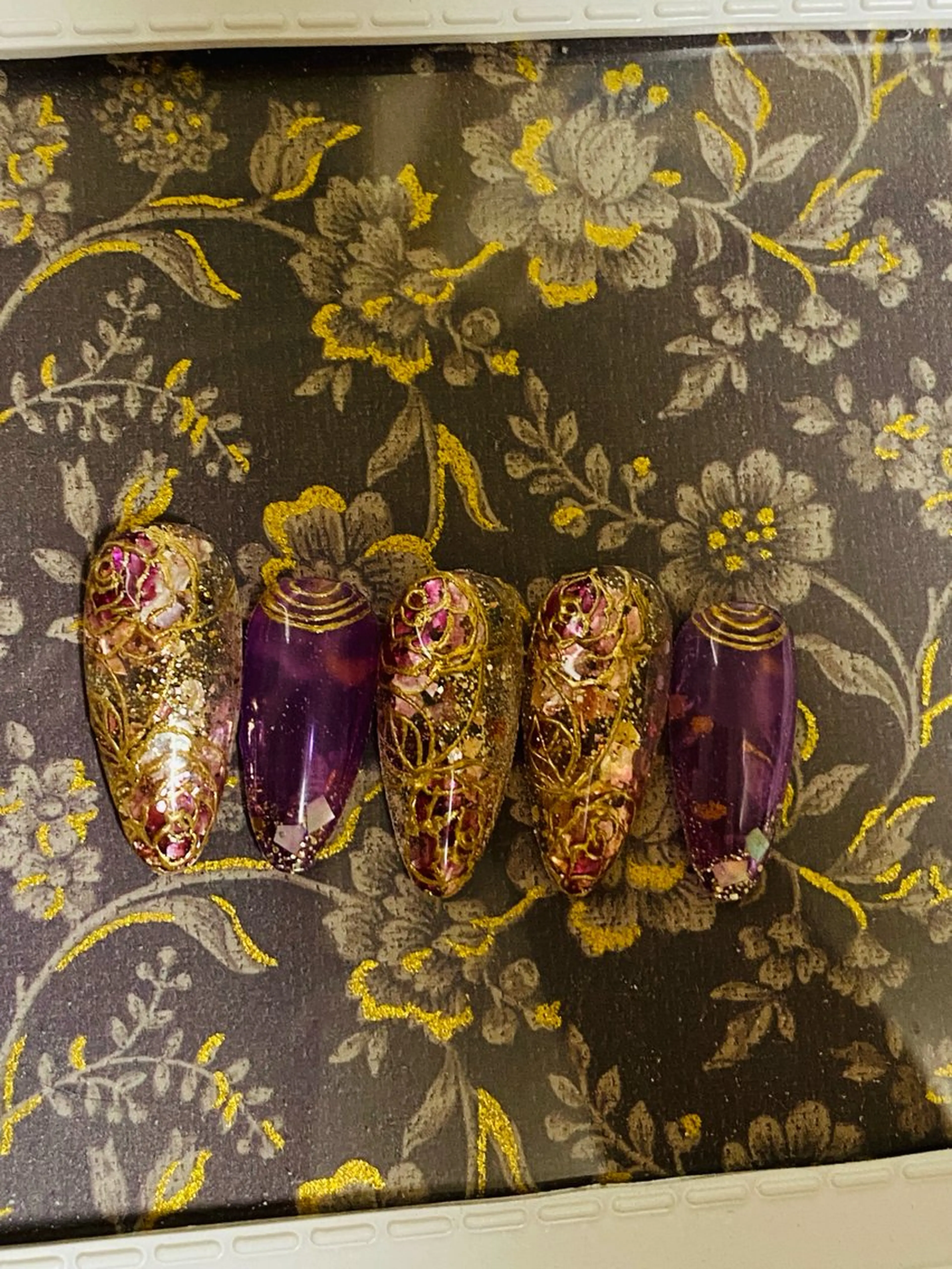 ネイル フラワーネイル 自宅ネイルサロン ♦️nuance♦️のネイルデザイン