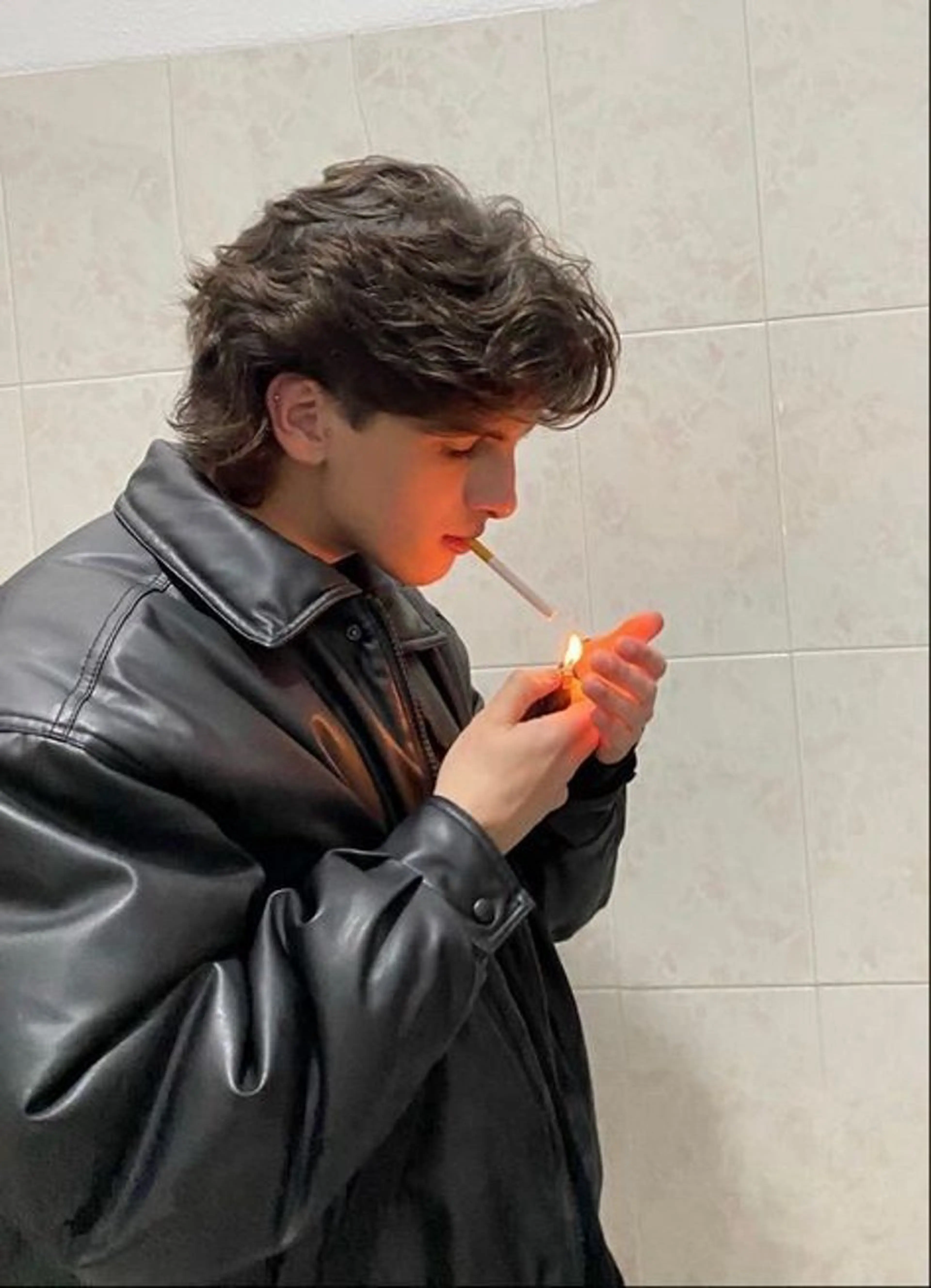 パーマ メンズ atelier doux dimanche（アトリエ・ドゥー・ディマンシュ）所属・Fukamiレイヤー 透明感カラーのヘアスタイル