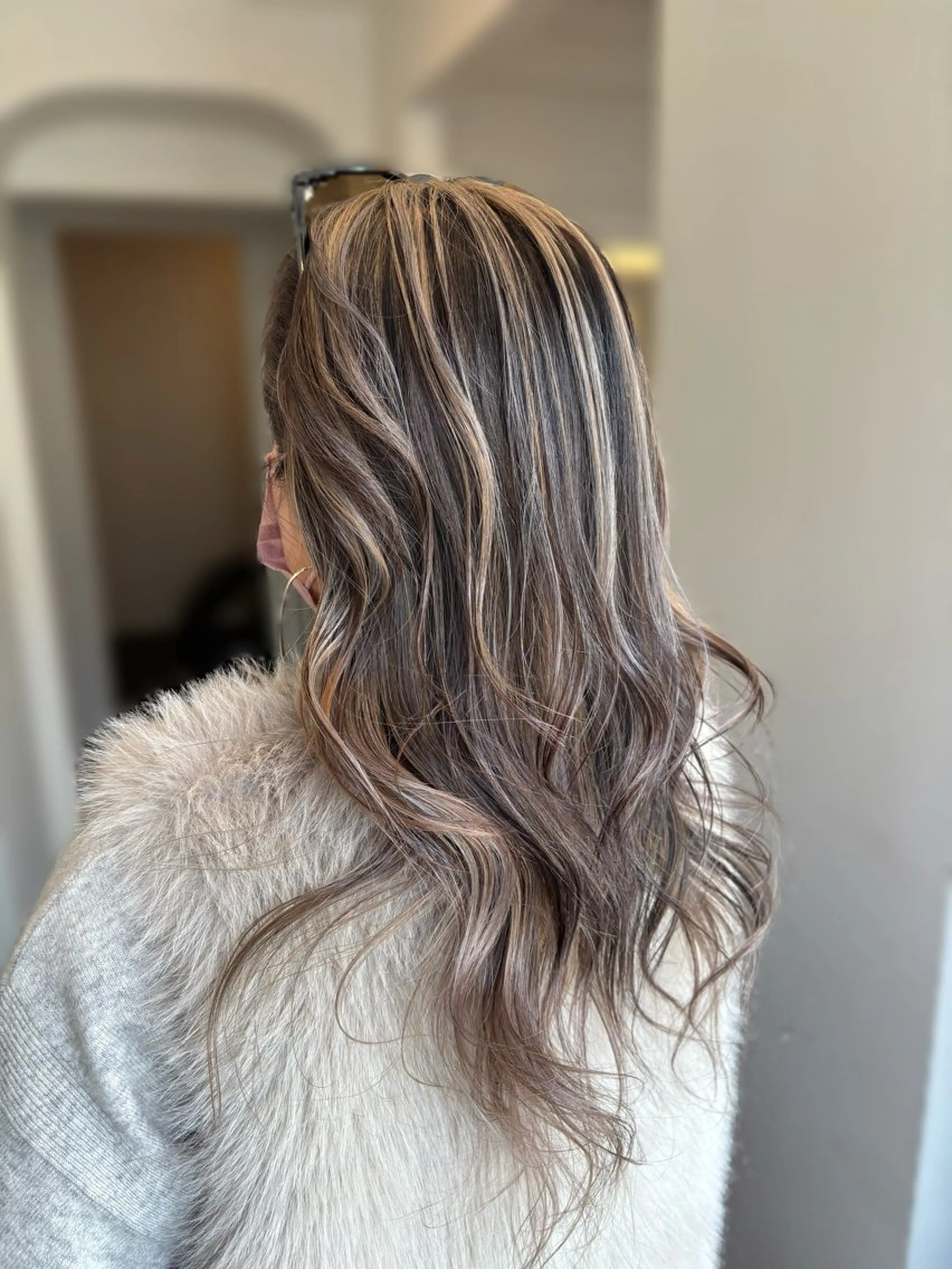 セミロング ヘアカラー トリートメント 透明感カラー🎀 tasty／makoのヘアスタイル