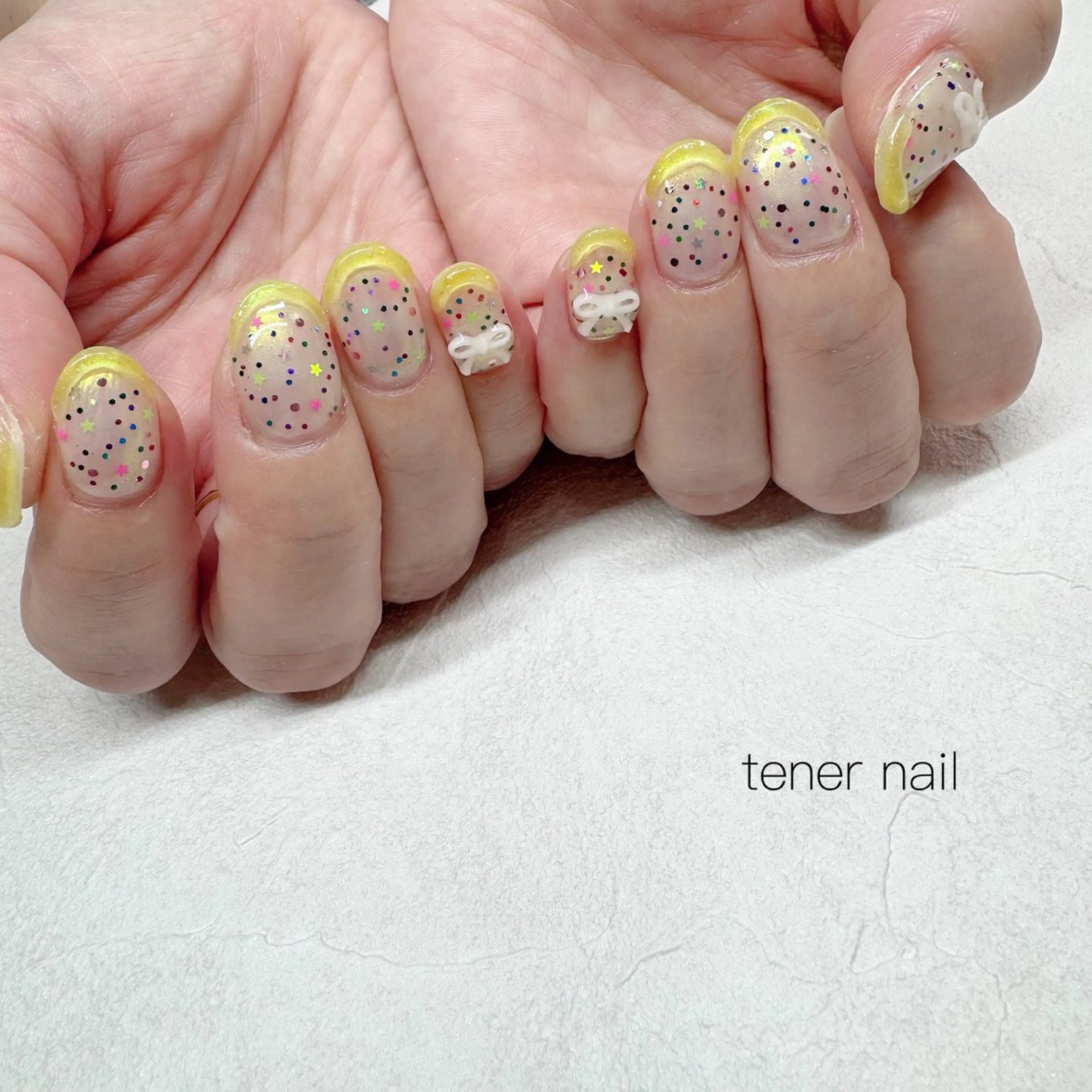 ネイル フレンチネイル ぷっくりネイル ハンドネイル tener  nail  テネルネイル所属・テネルネイル tener nailのネイルデザイン