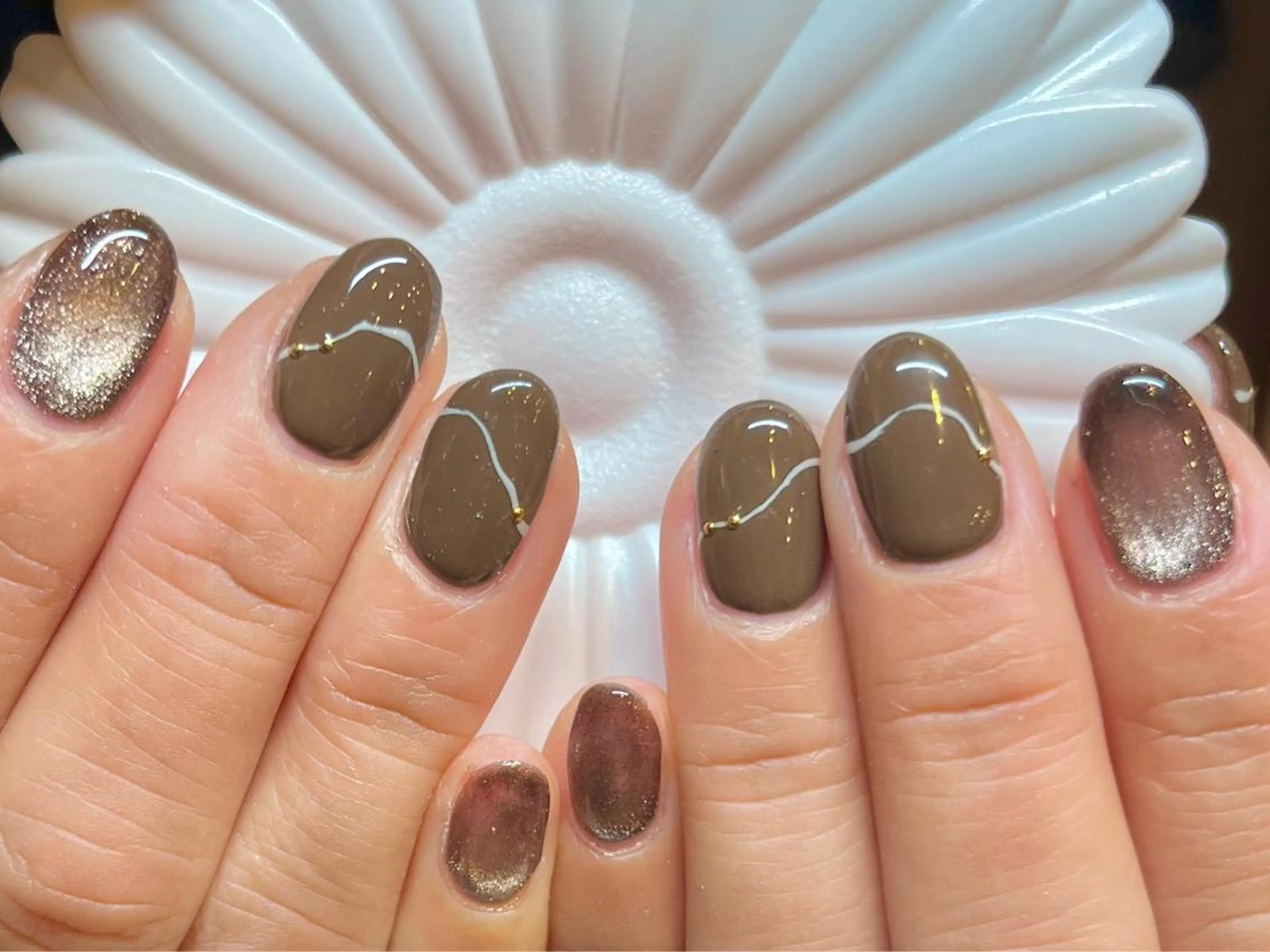 ショート カラー ネイル アートネイル オフィスネイル ワンカラーネイル ショートネイル ネイルサロン リリーブランシュ所属・森 瑞紀のネイルデザイン