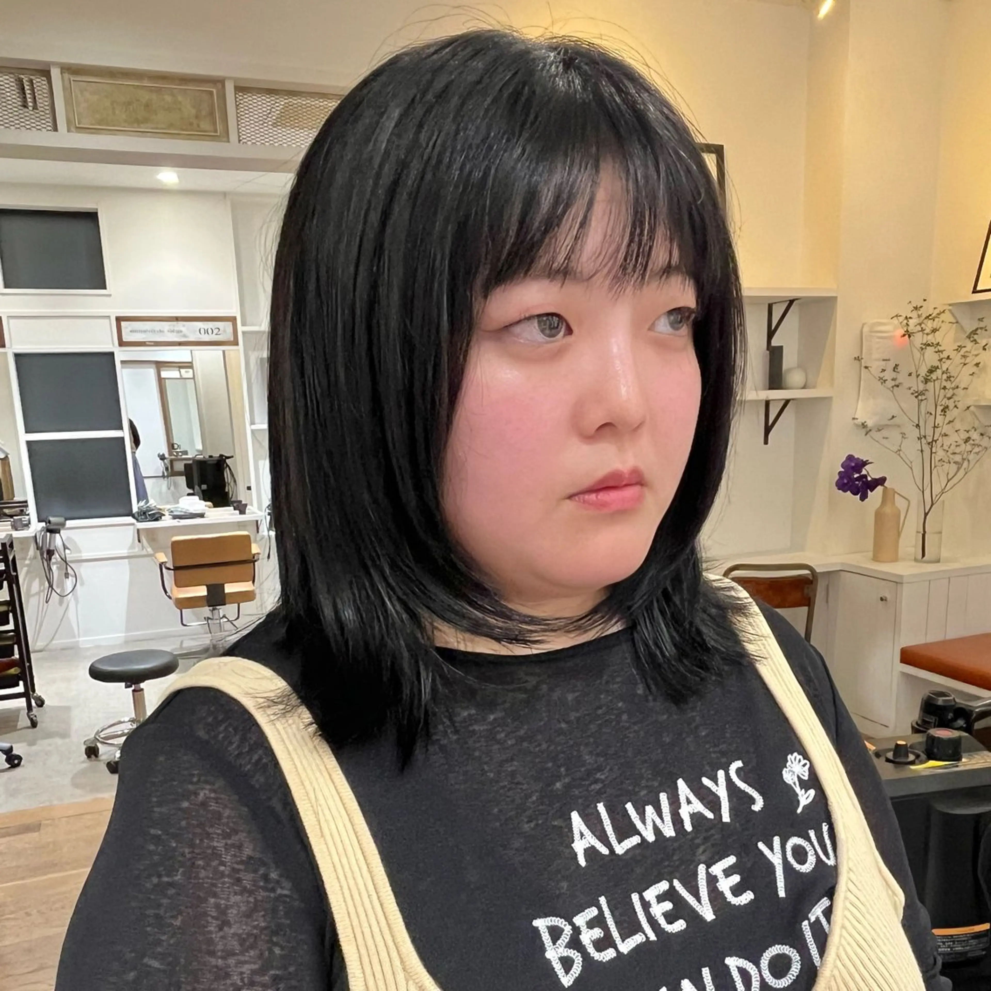 セミロング カラー ヘアアレンジ ブリーチ ボブ トリートメント カット ヘアカラー トリートメント 無料カットモデル‪✨ ✂️Nanami🌷のヘアスタイル