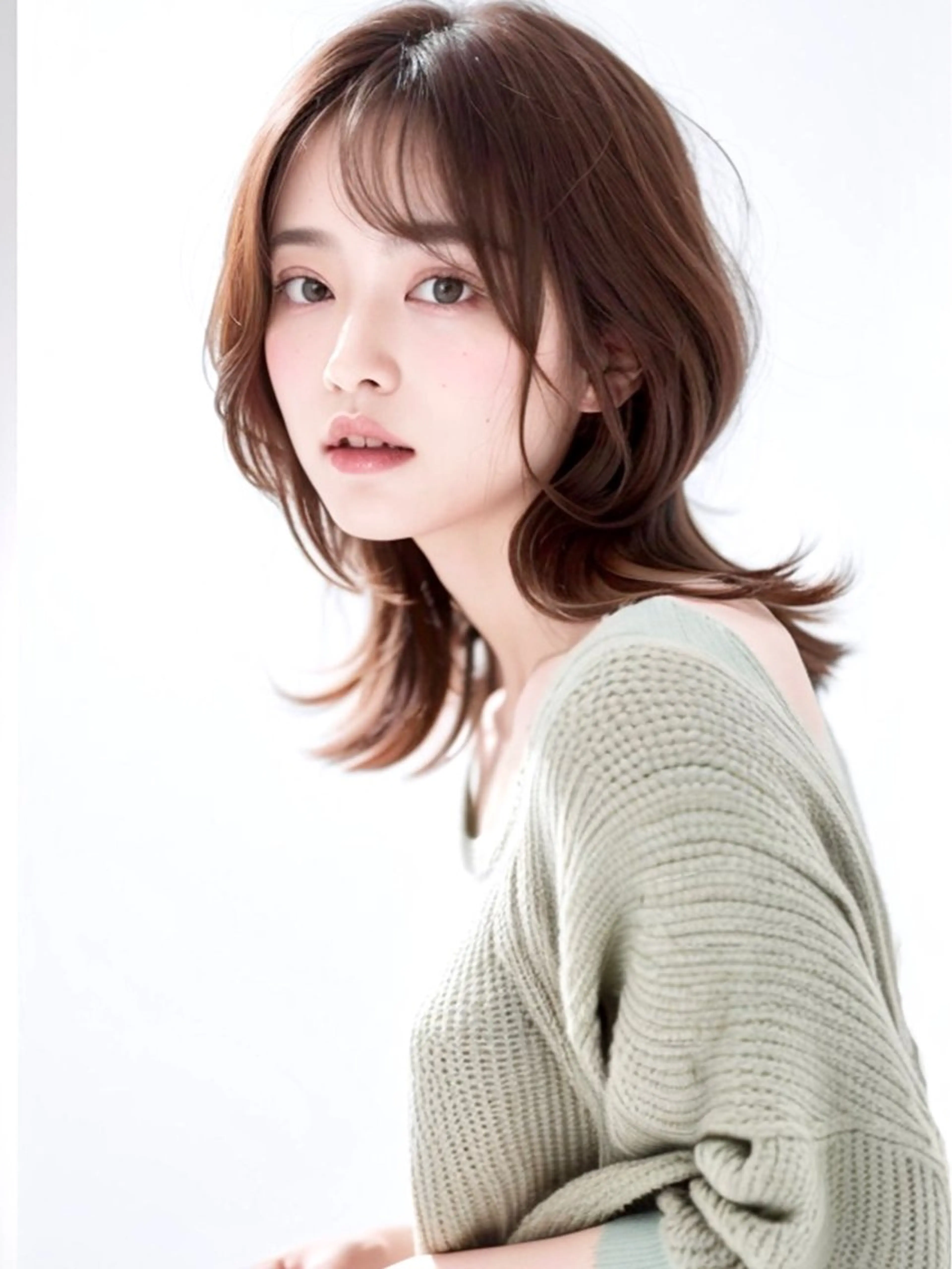 ミディアム La Ruelle 江曽島店/髪質改善のヘアスタイル