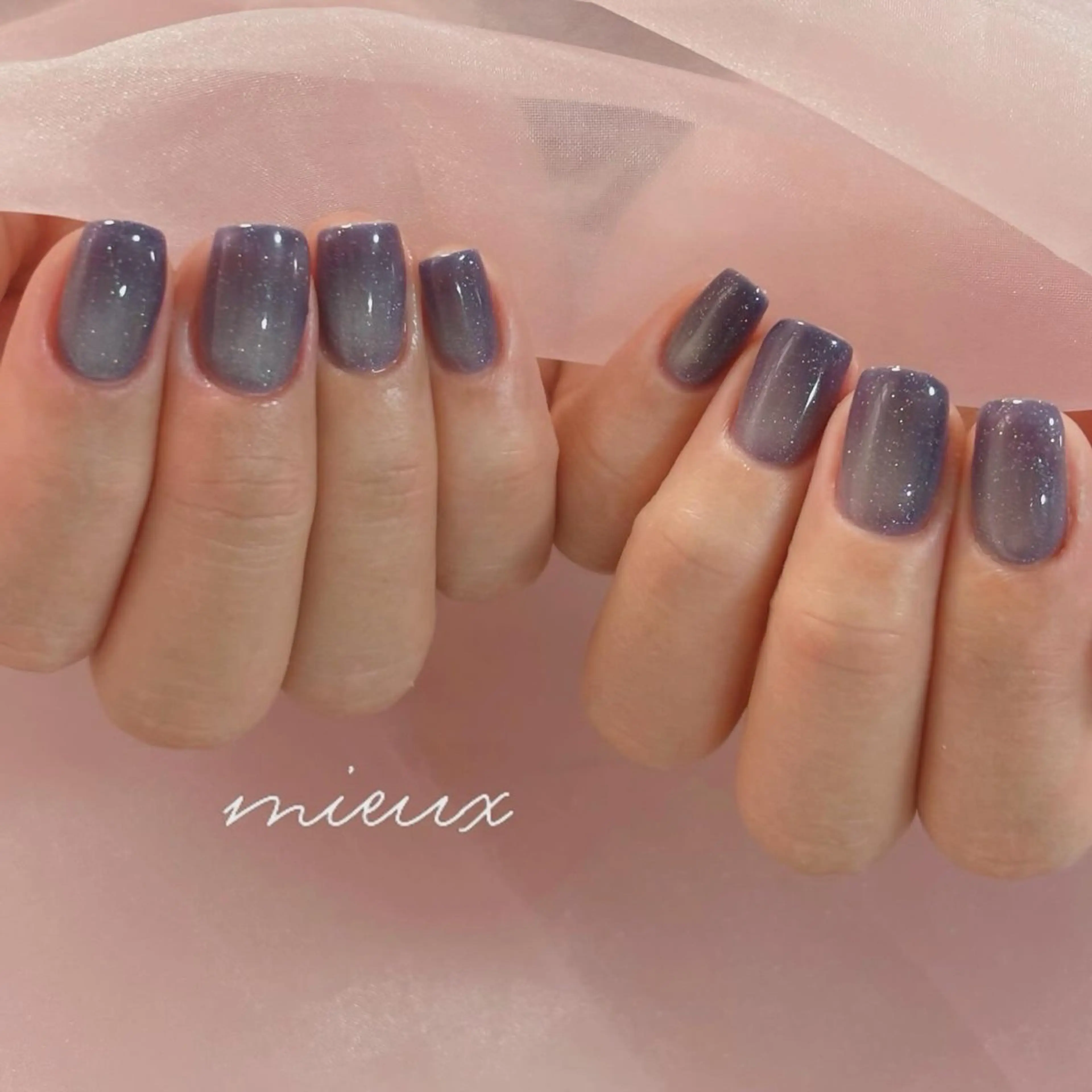 ネイル マグネットネイル ハンドネイル nail salon  mieux所属・nailsalon mieuxのネイルデザイン