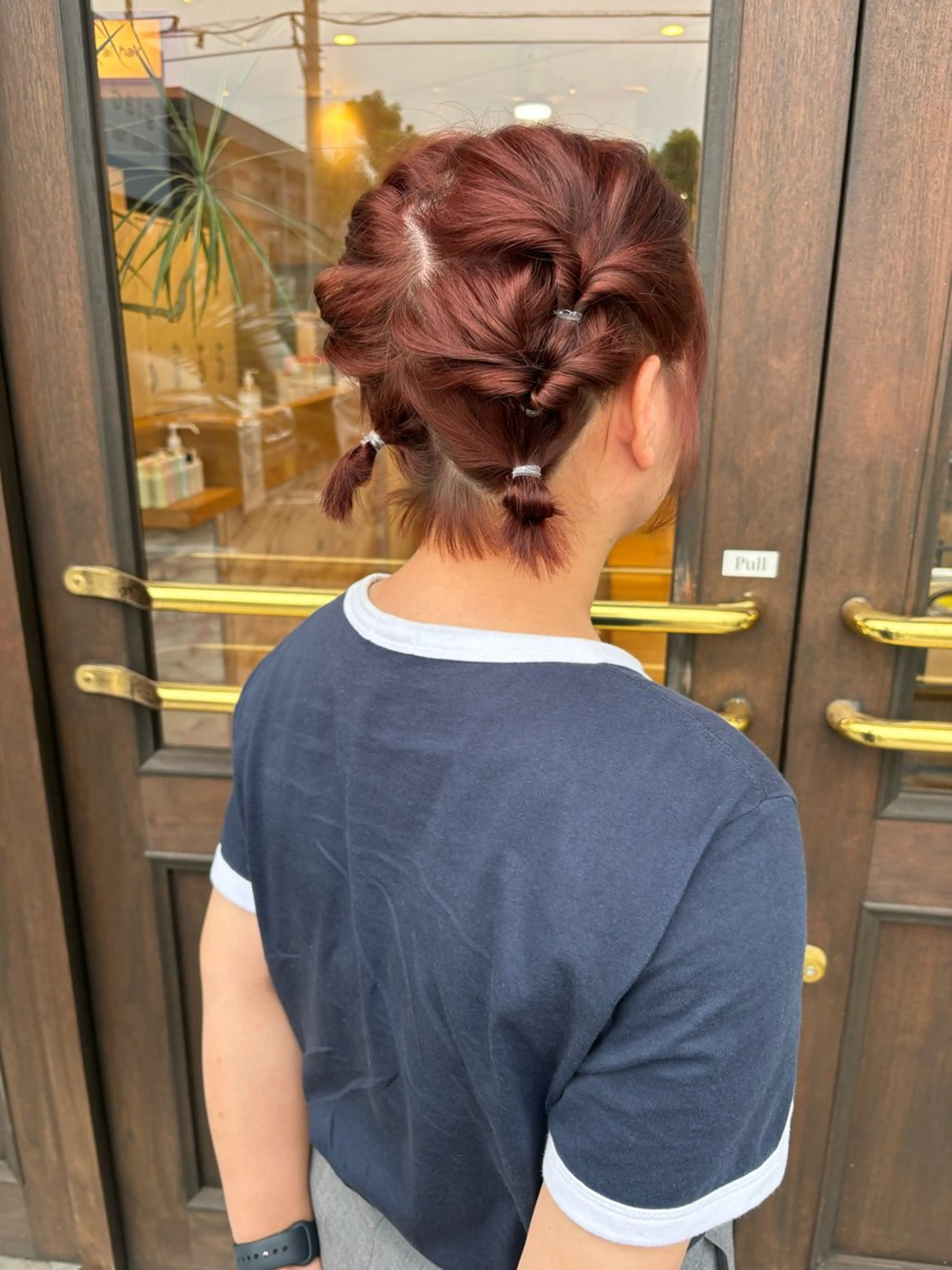 ミディアム ヘアカラー 桑本 さと子のヘアスタイル