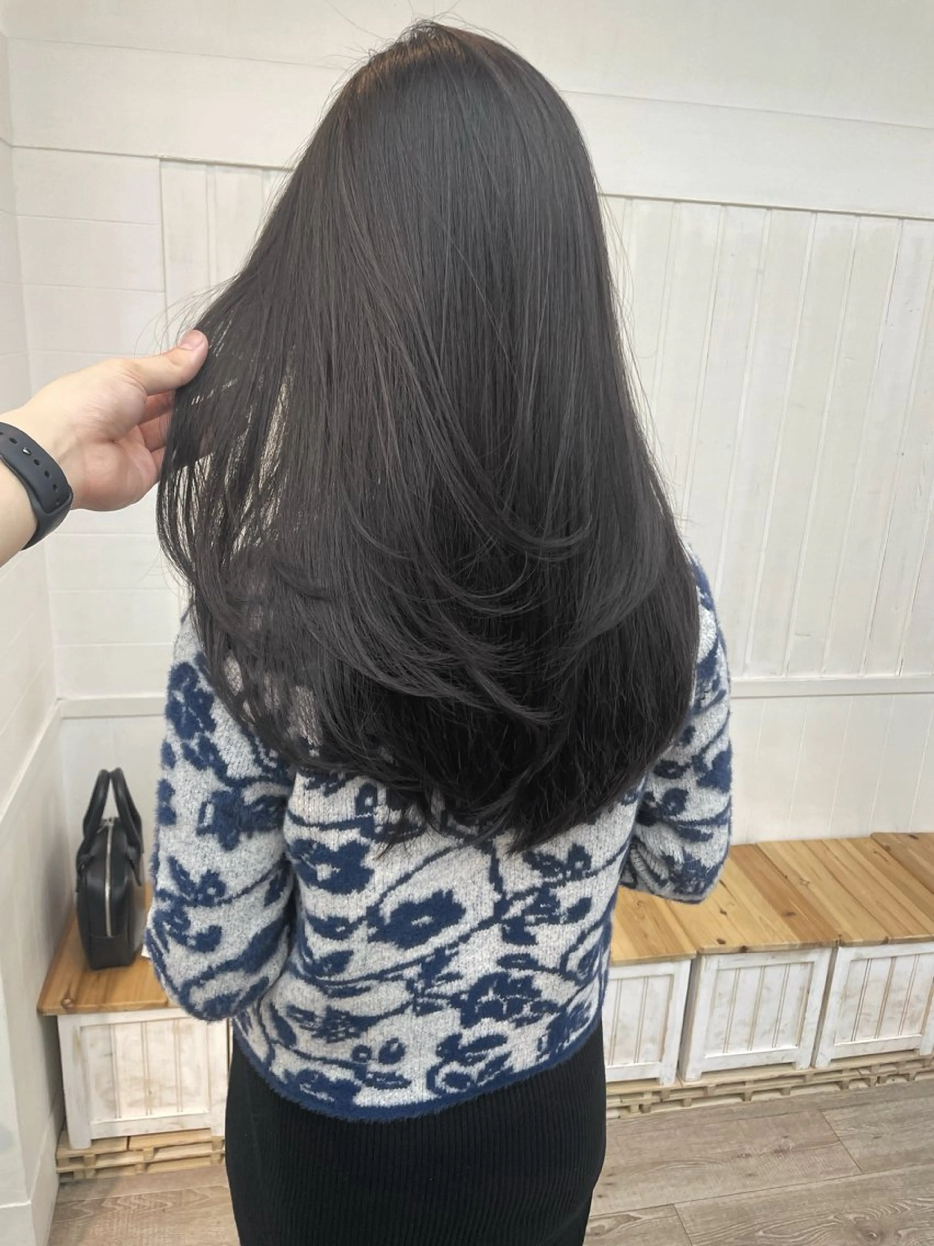 セミロング カラー カット ヘアカラー HIKARU副店長/ ✨️髪質改善のヘアスタイル