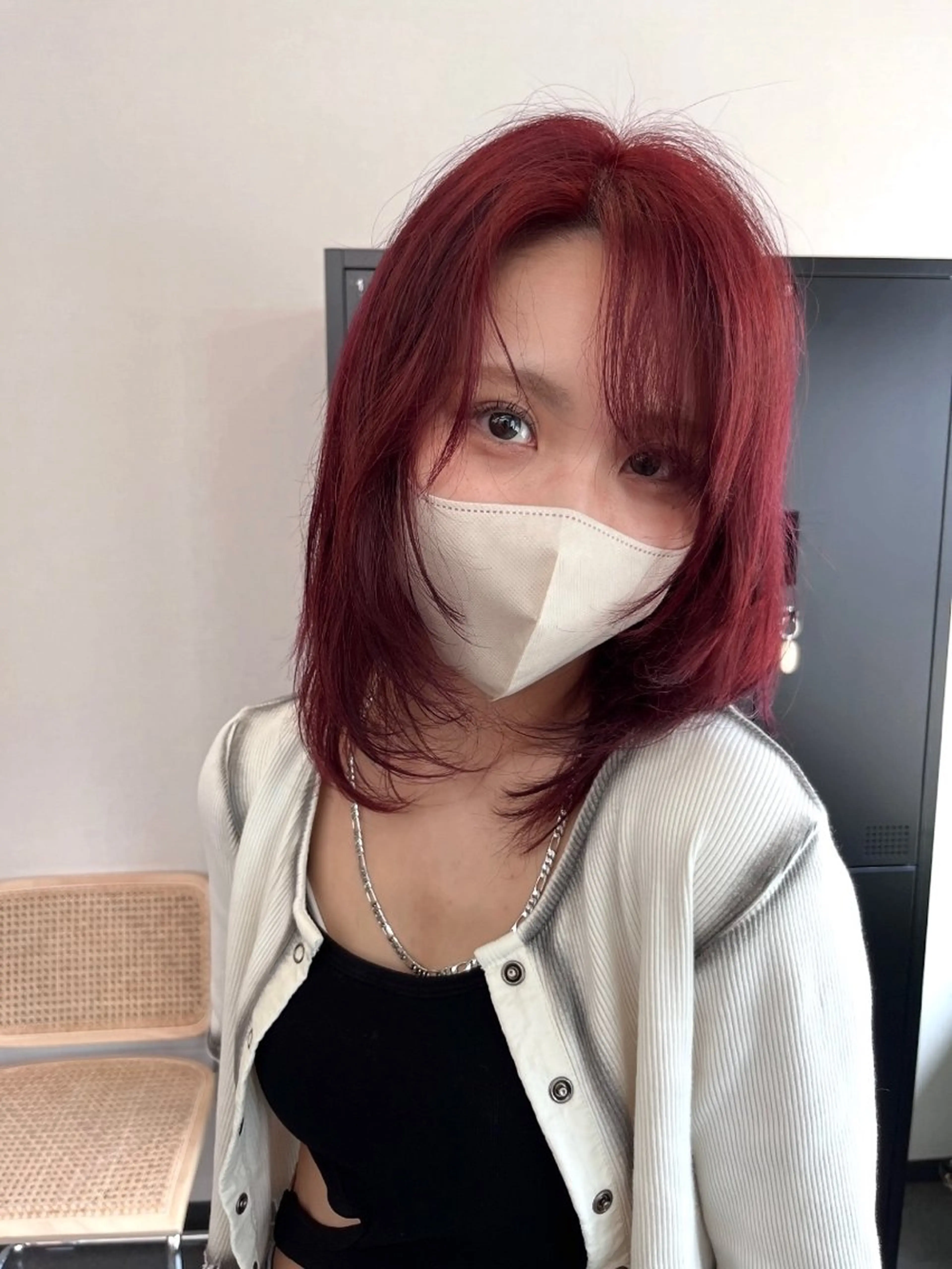 ミディアム ヘアカラー トリートメント enn.bleach by t.a.g所属・SHUNTA /ブリーチ/レイヤーのヘアスタイル