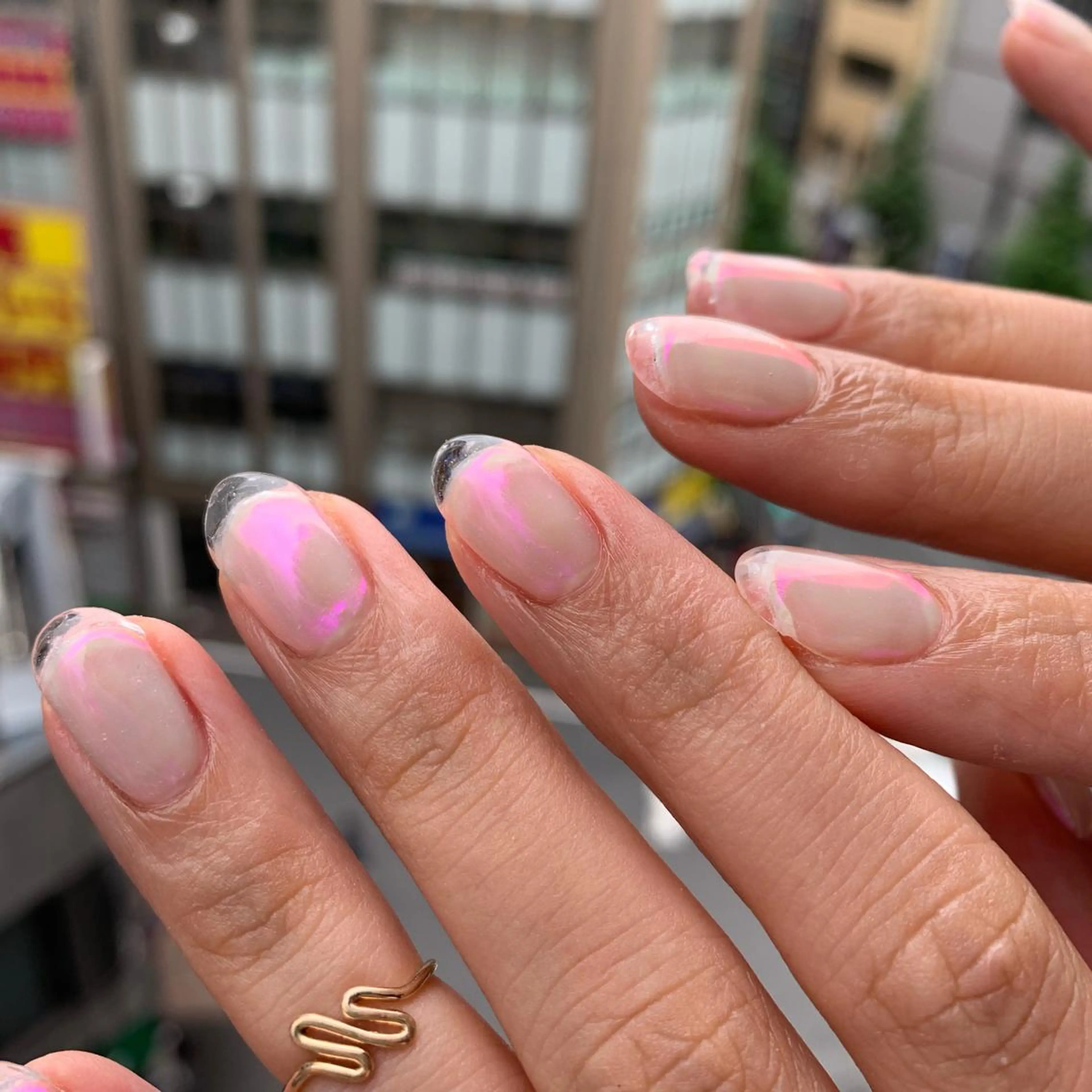 ネイル クリアネイル ジェルネイル ハンドネイル go today sharesalon所属・M misakiのネイルデザイン