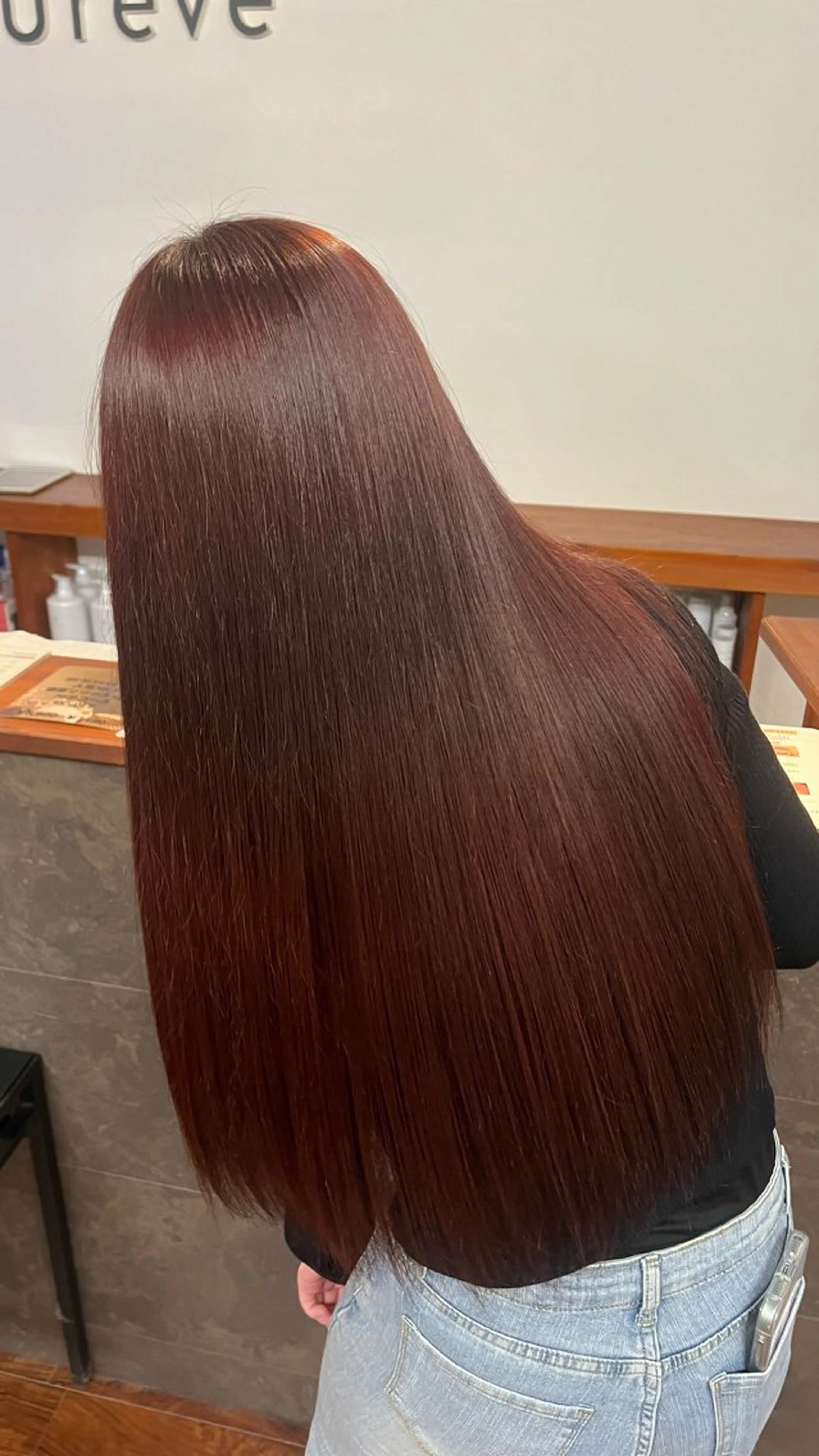 ロング カラー ボルドーカラー Rico /透明感カラー💎のヘアスタイル