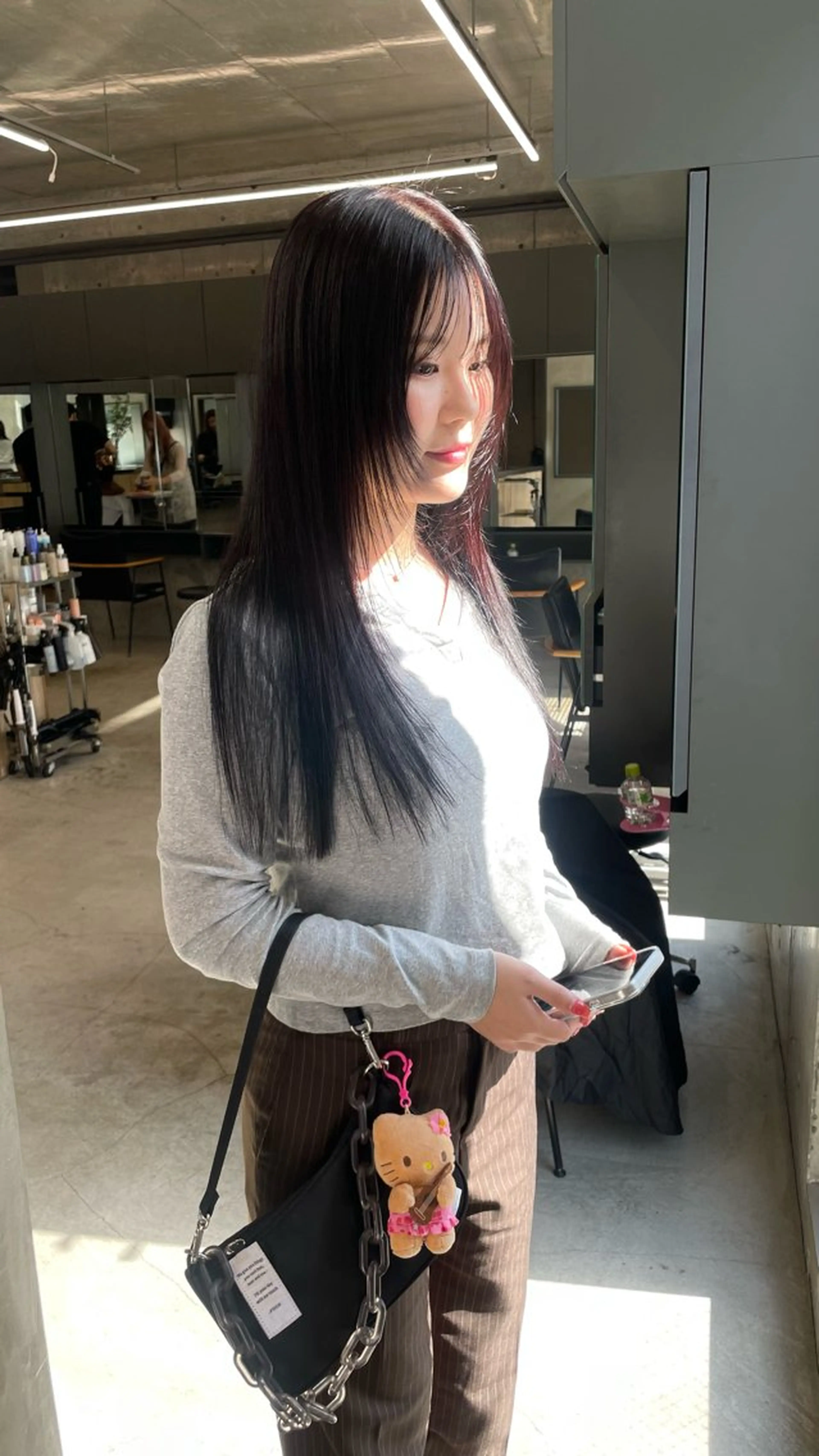 ロング カット 佐伯 和佳のヘアスタイル