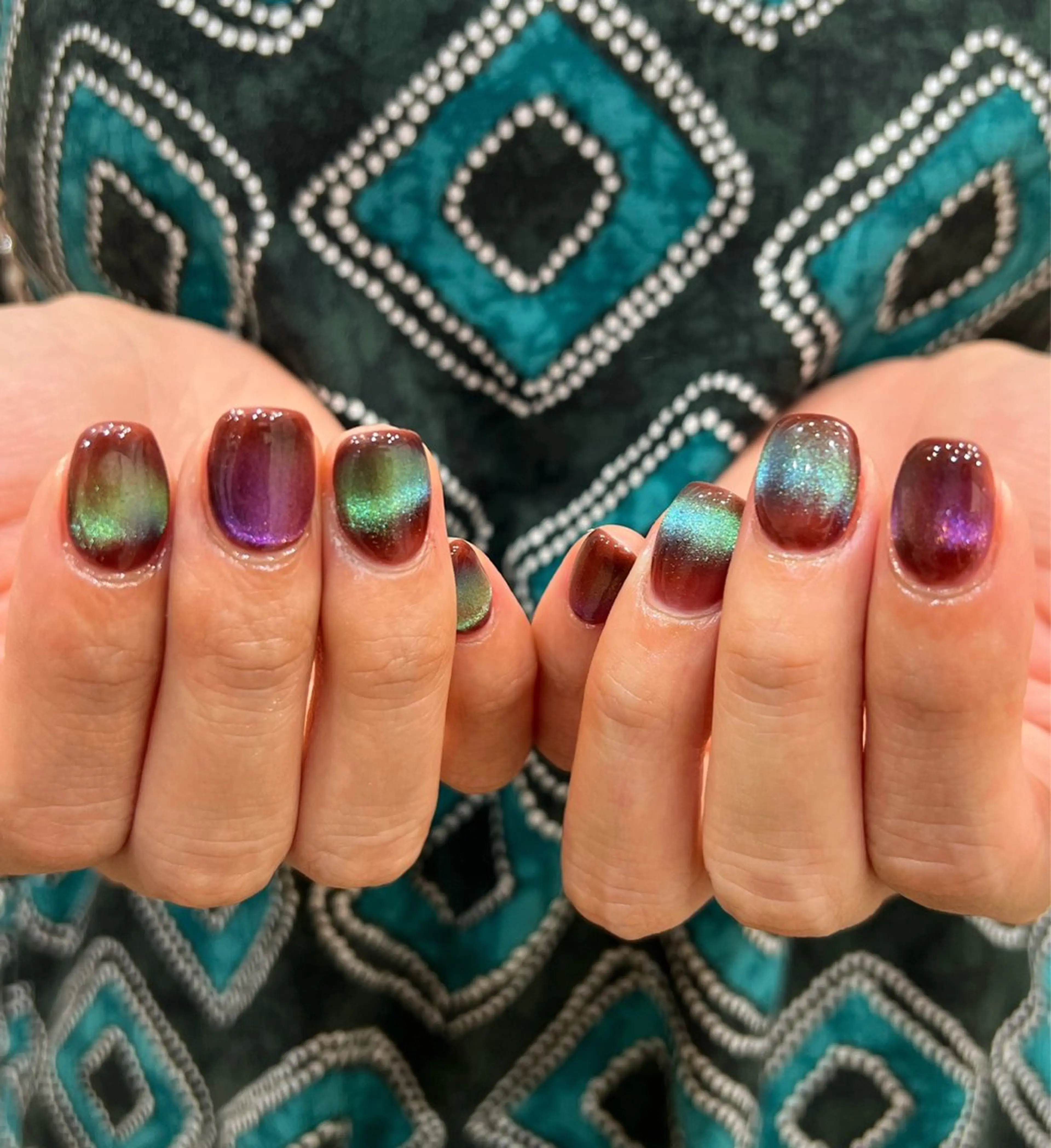 メンズ ネイル マグネットネイル ハンドネイル ヘアメイクネイリスト 💄💅hidemiのヘアスタイル